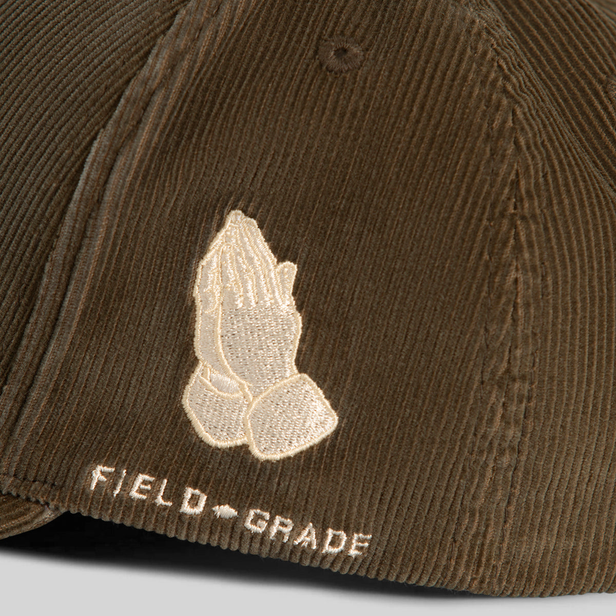 HOLY GRAIL WASHED CORDUROY OLIVE TRUCKER