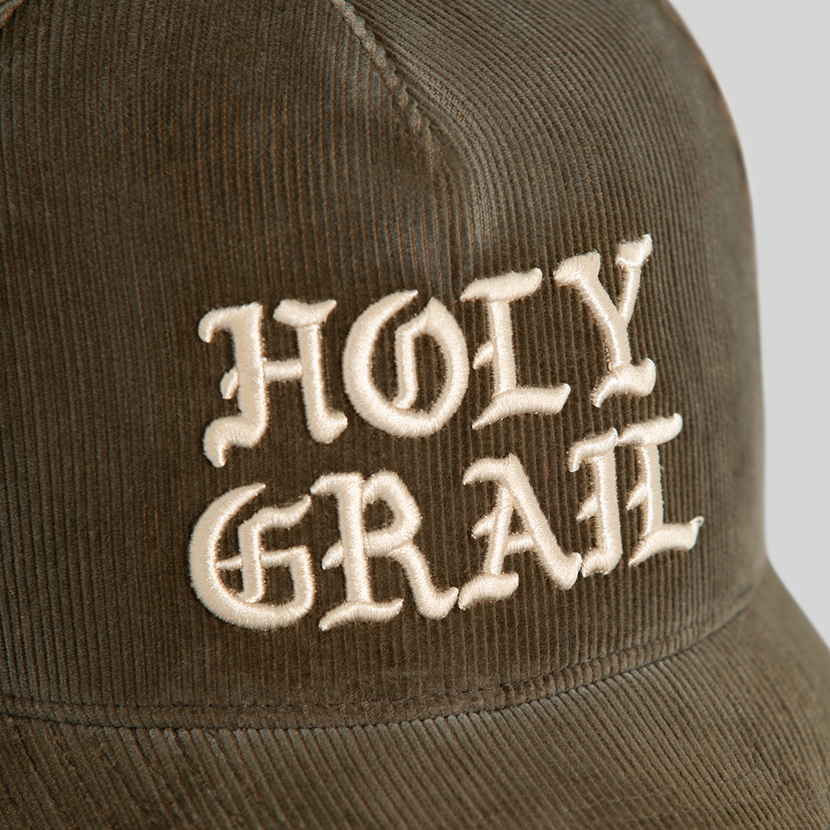 HOLY GRAIL WASHED CORDUROY OLIVE TRUCKER