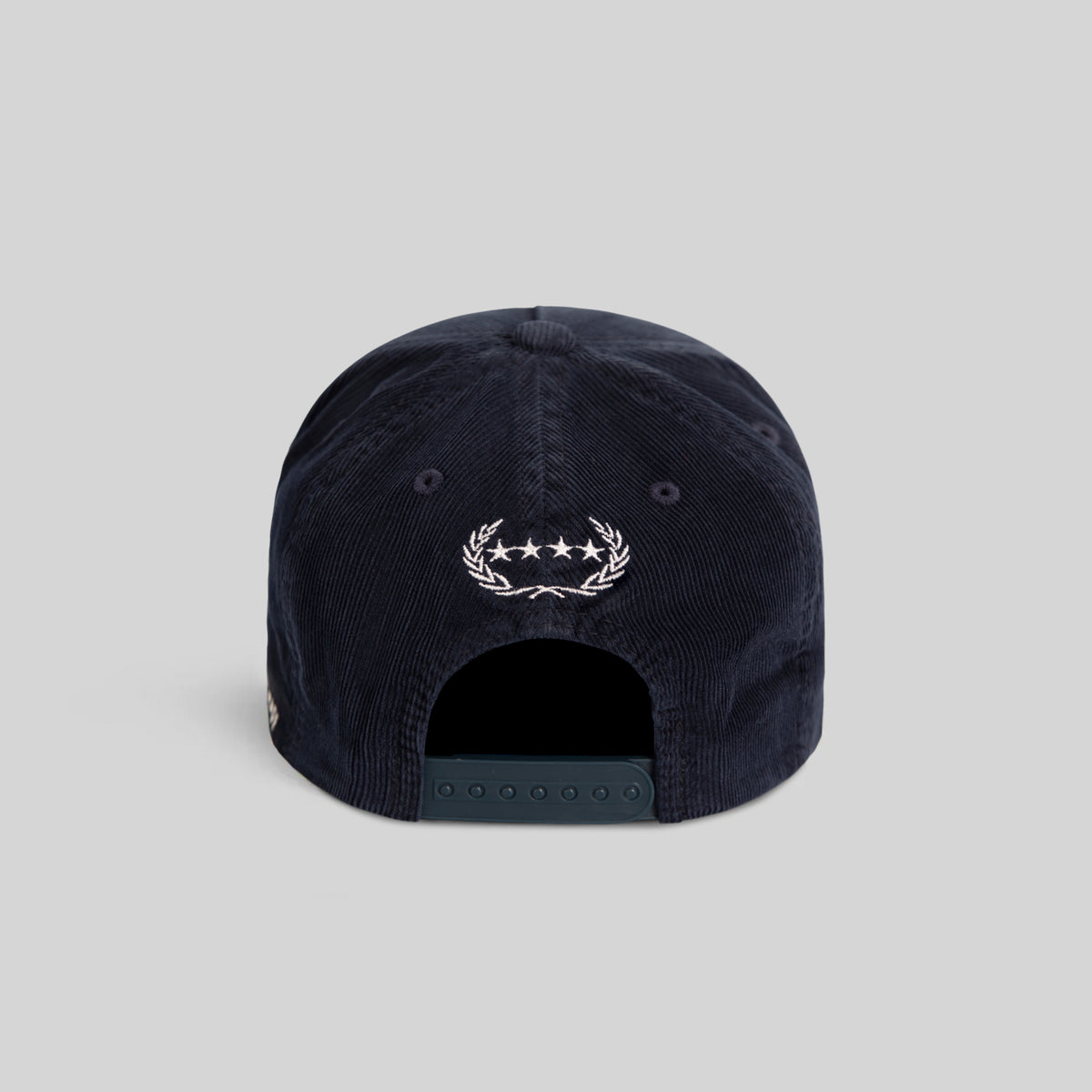 FIELD GRADE X KURVE STUDIO NY IS HEALING WASHED CORDUROY DEEP NAVY TRUCKER
