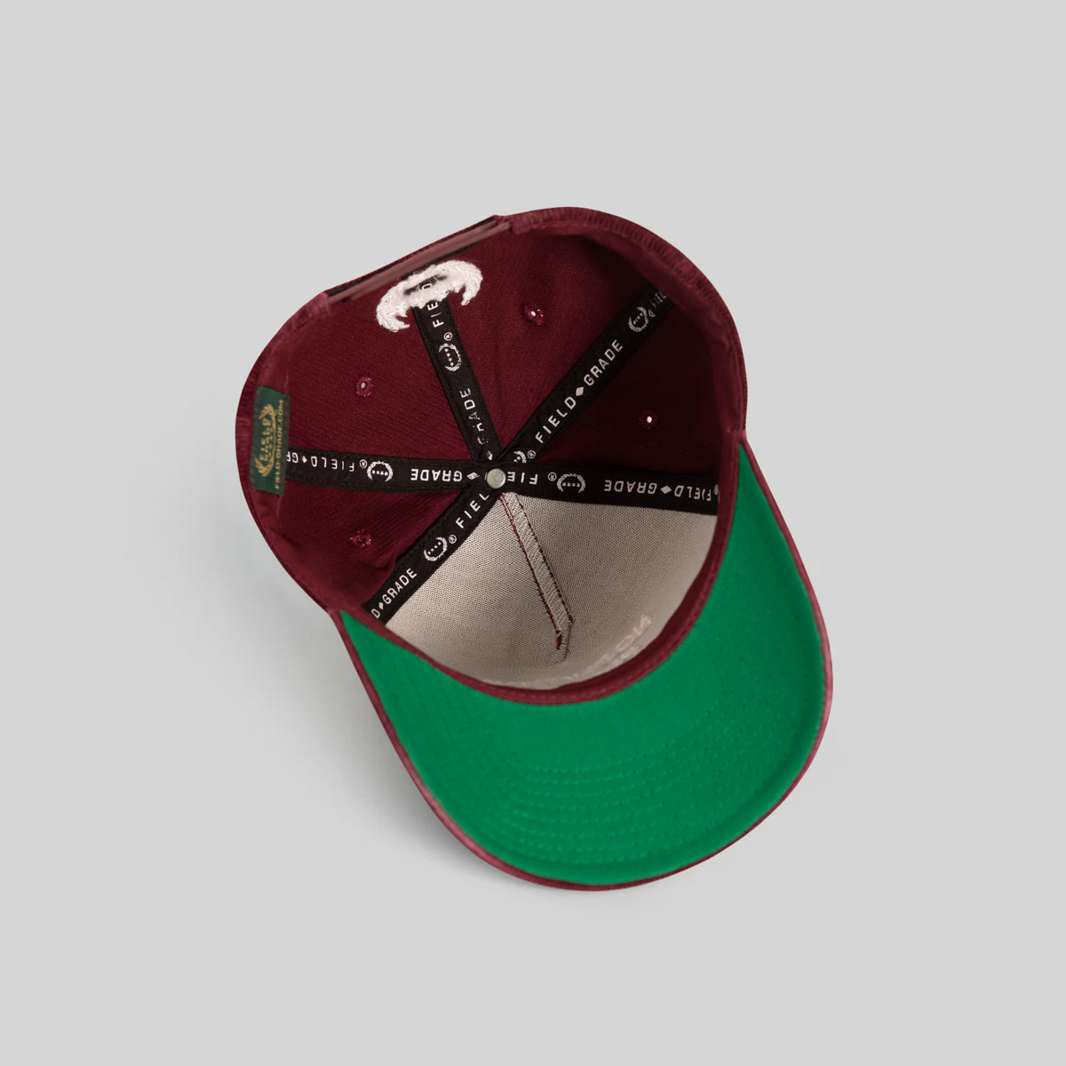 NO PHOTOS PLEASE WASHED CORDUROY BORDEAUX TRUCKER