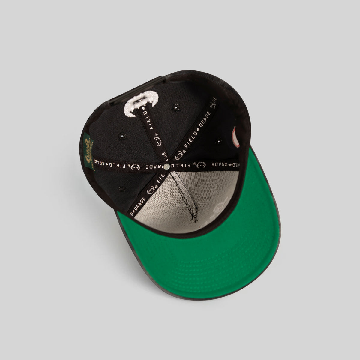 LEAVE YOUR FEELINGS WASHED CORDUROY BLACK TRUCKER