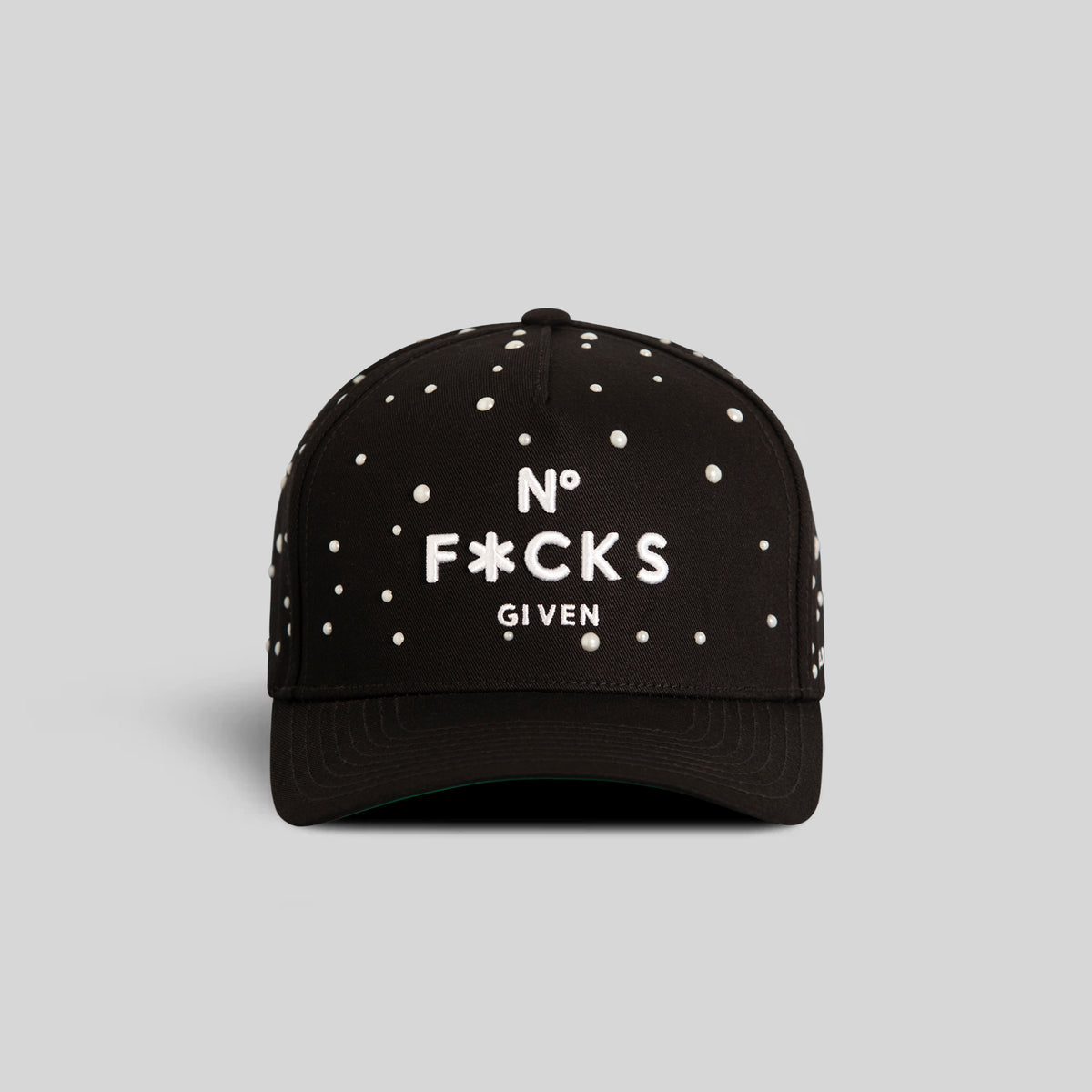 NO F*CKS GIVEN PEARL BLACK TWILL TRUCKER