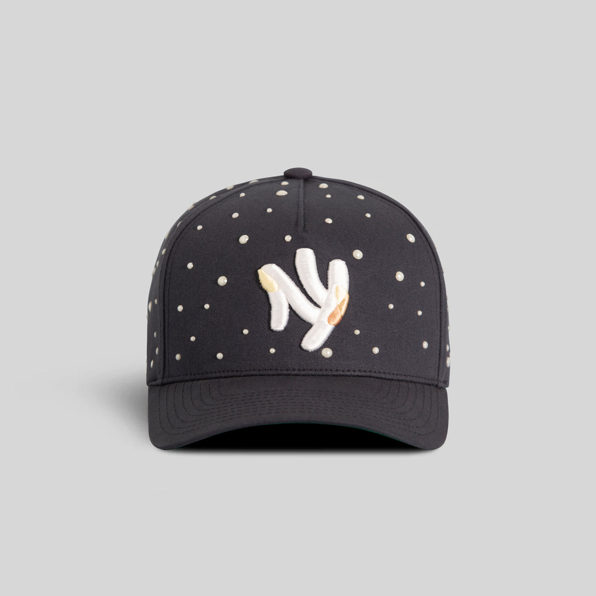 FIELD GRADE X KURVE STUDIO NY IS HEALING PEARL FRENCH NAVY TWILL TRUCKER