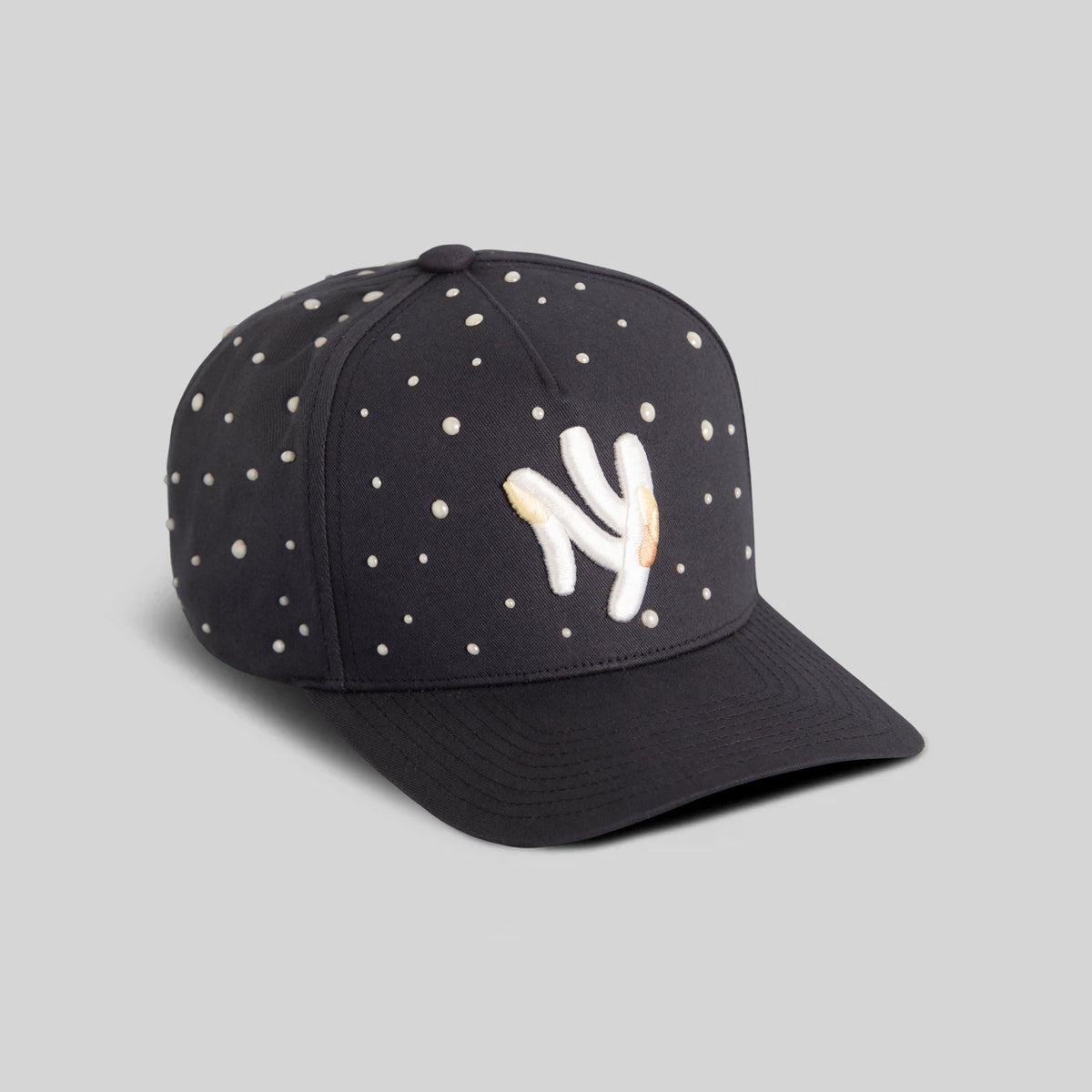 FIELD GRADE X KURVE STUDIO NY IS HEALING PEARL FRENCH NAVY TWILL TRUCKER