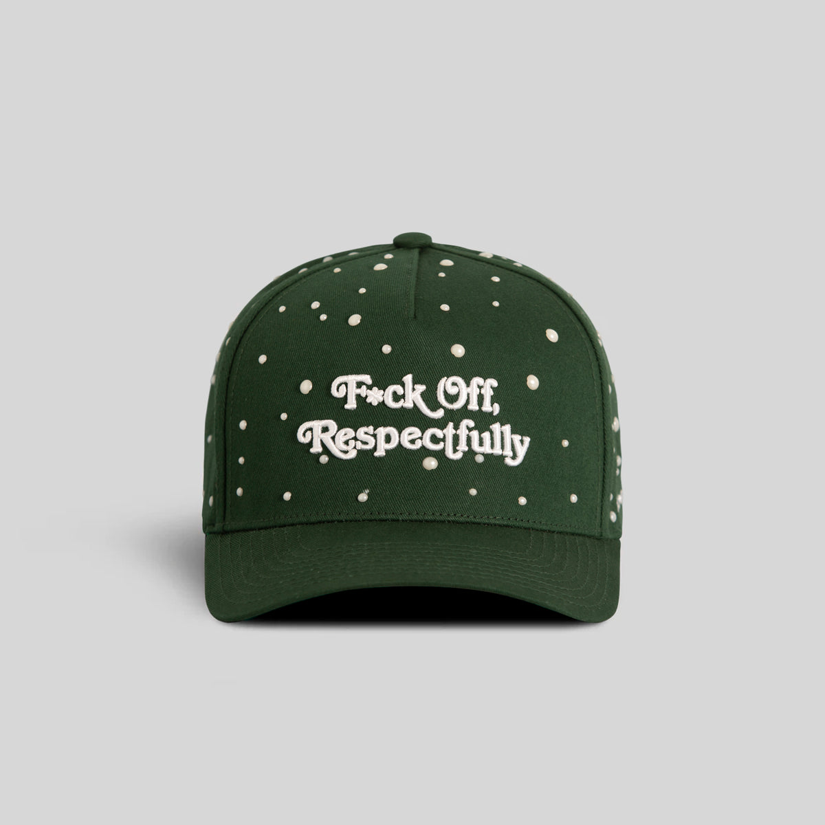 RESPECTFULLY PEARL EMERALD TWILL TRUCKER