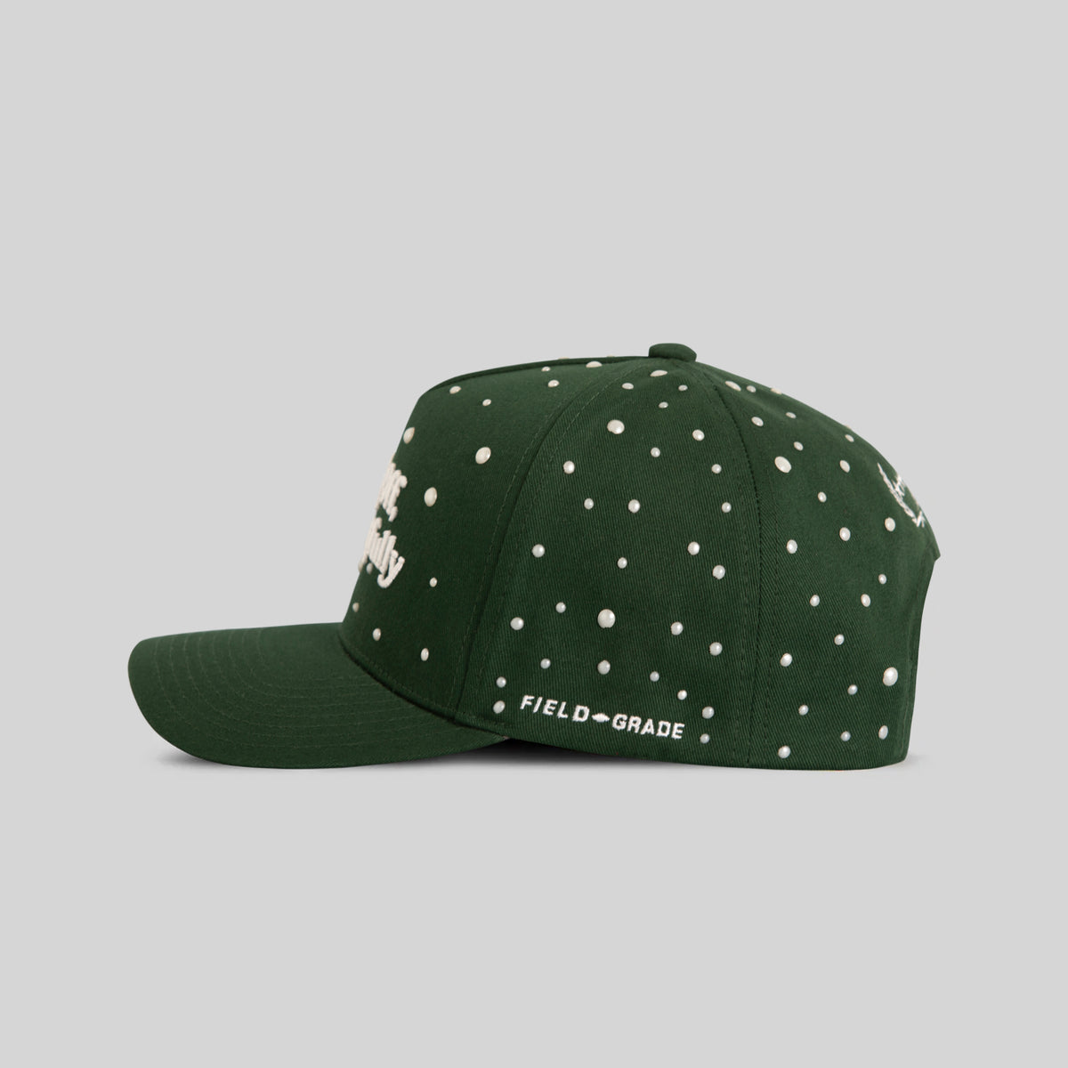 RESPECTFULLY PEARL EMERALD TWILL TRUCKER