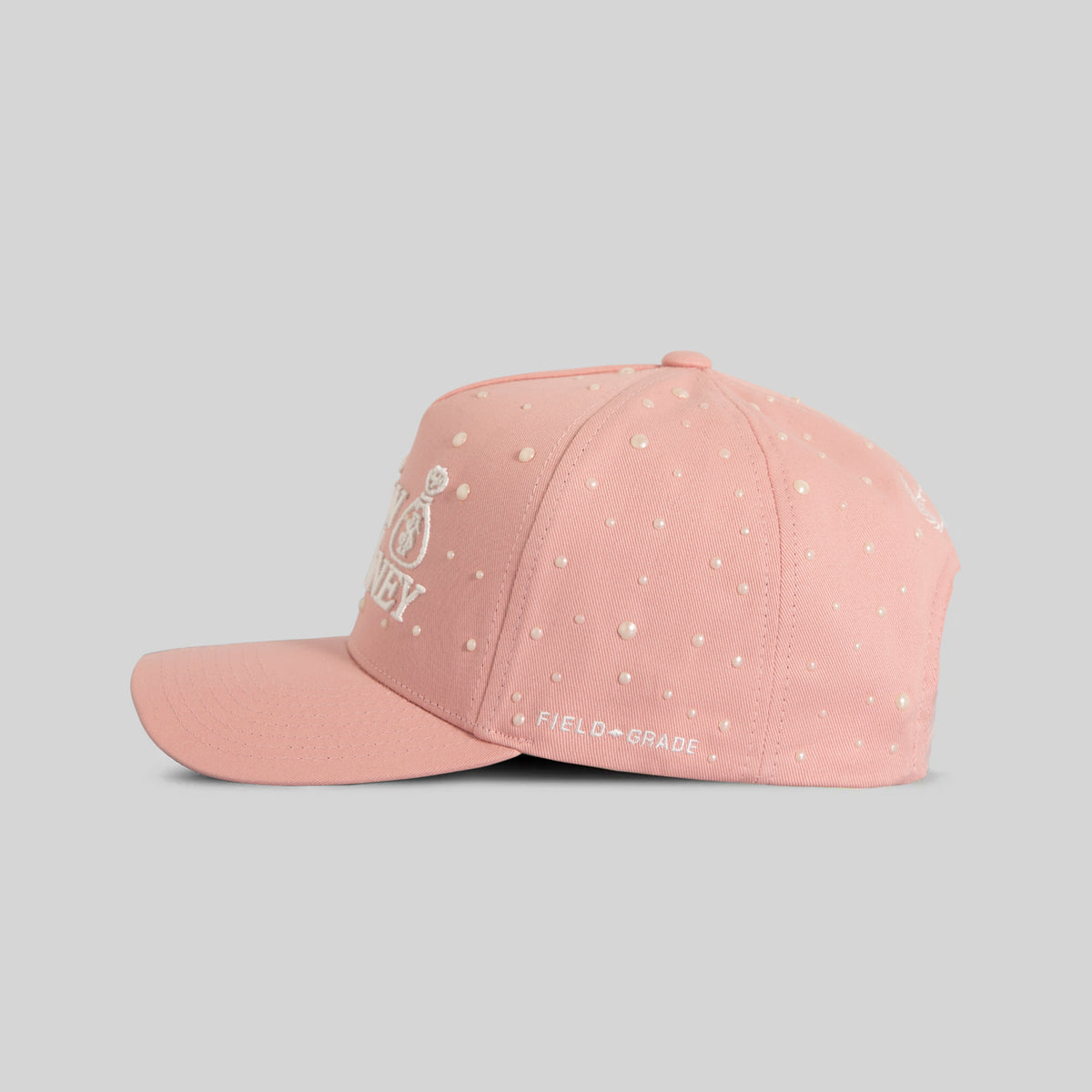 NEW MONEY PEARL PINK TWILL TRUCKER