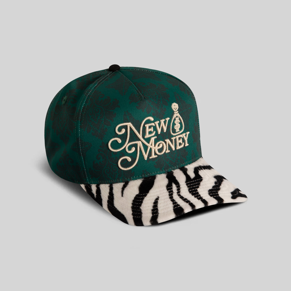 NEW MONEY JACQUARD FAUX ZEBRA TWILL TRUCKER