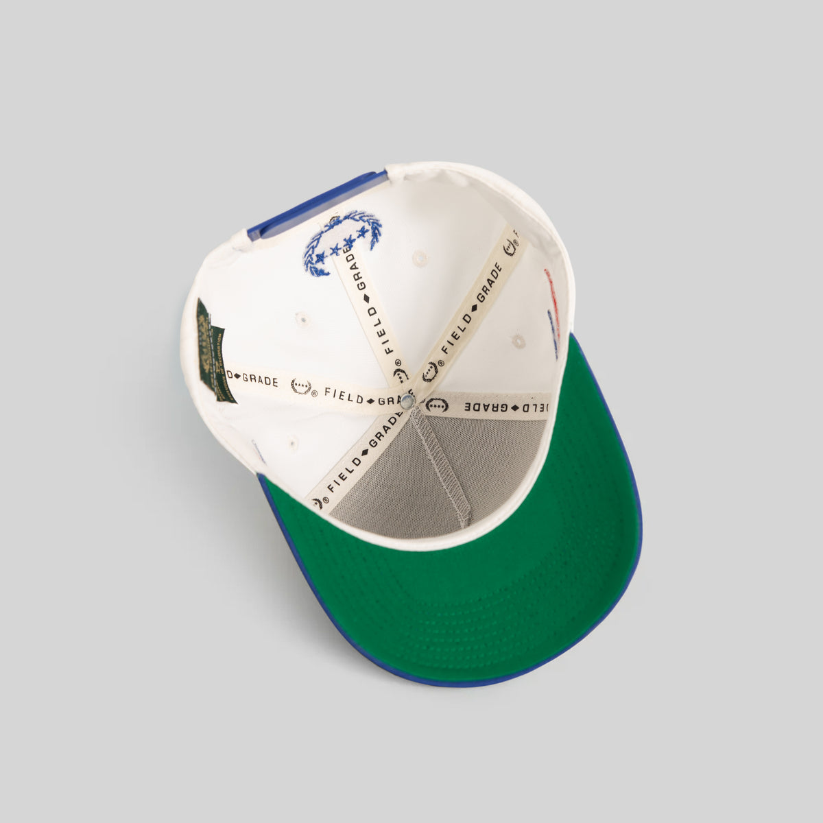 FIELD GRADE DIAMOND STACK OFF WHITE/GAME ROYAL WOOL TRUCKER