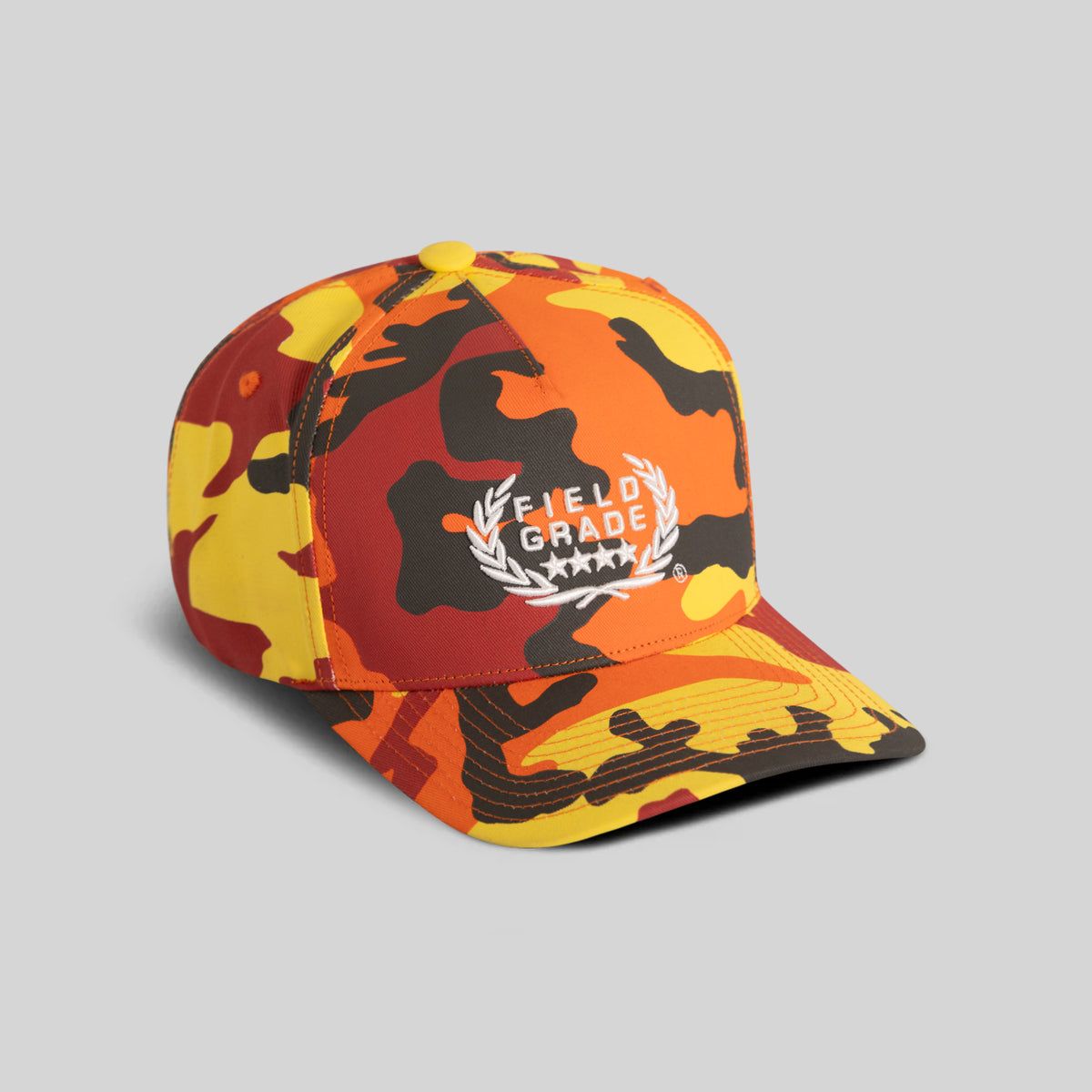 FIELD GRADE FRONT FLAME CAMO TWILL TRUCKER