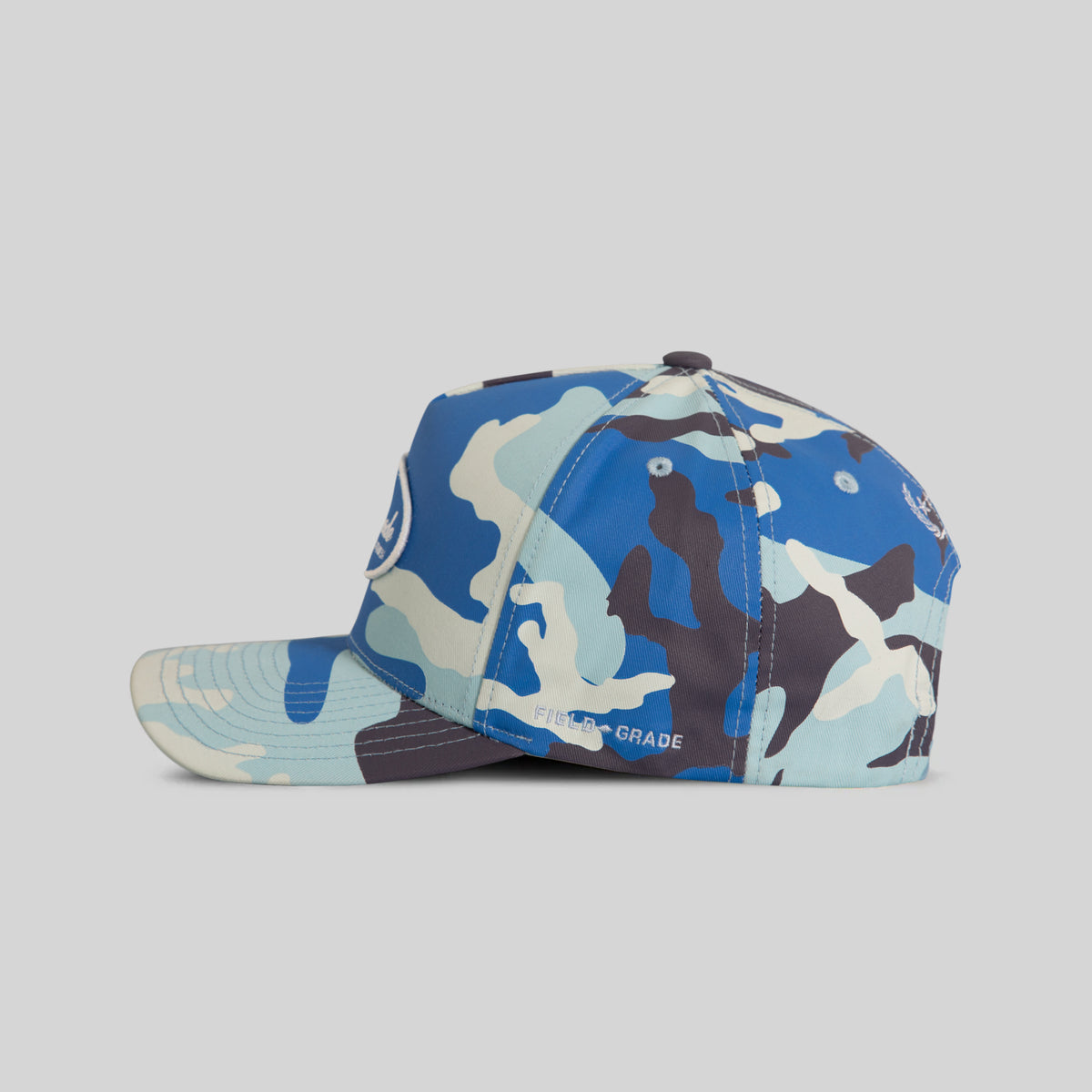 FIELD GRADE UNAPOLOGETIC ICY CAMO TWILL TRUCKER