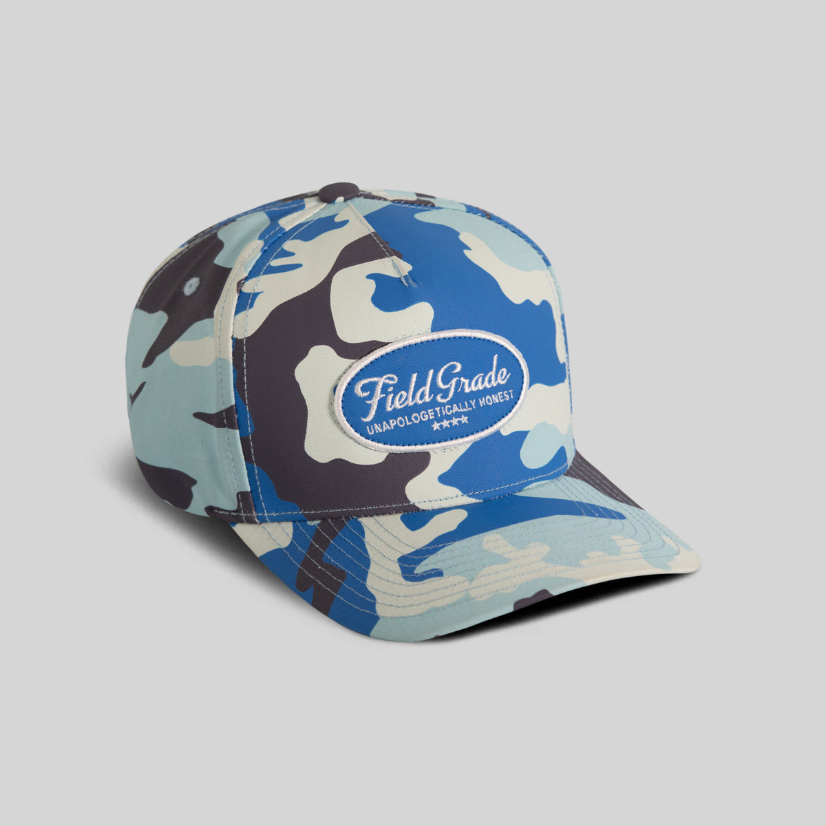 FIELD GRADE UNAPOLOGETIC ICY CAMO TWILL TRUCKER