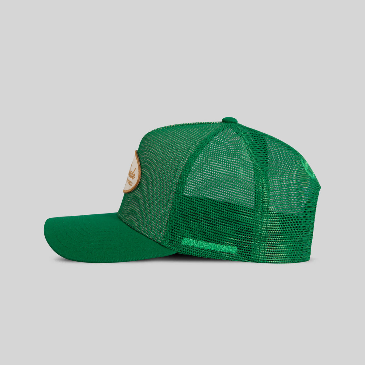 FIELD GRADE UNAPOLOGETIC KELLY GREEN MESH CROWN TRUCKER