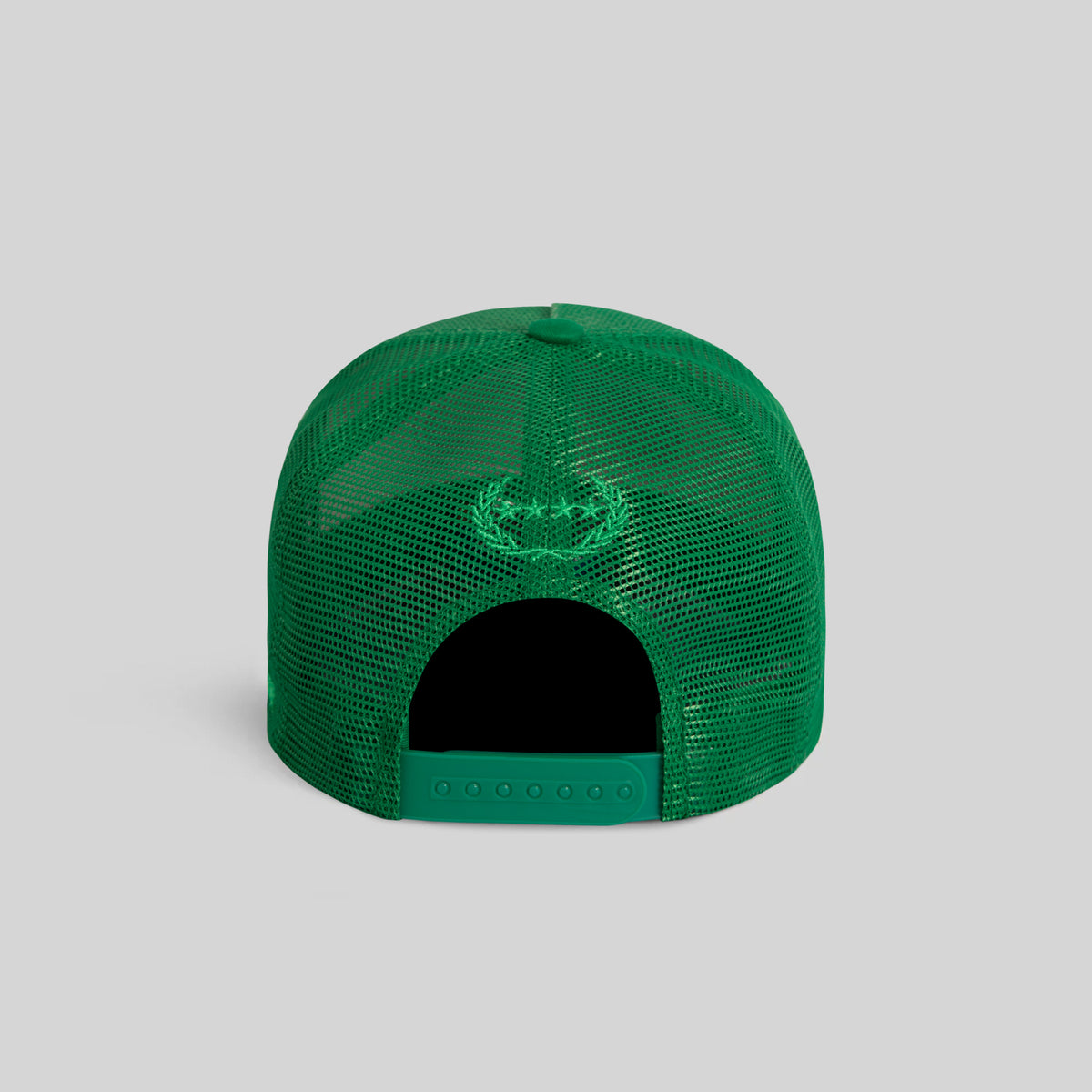 FIELD GRADE UNAPOLOGETIC KELLY GREEN MESH CROWN TRUCKER