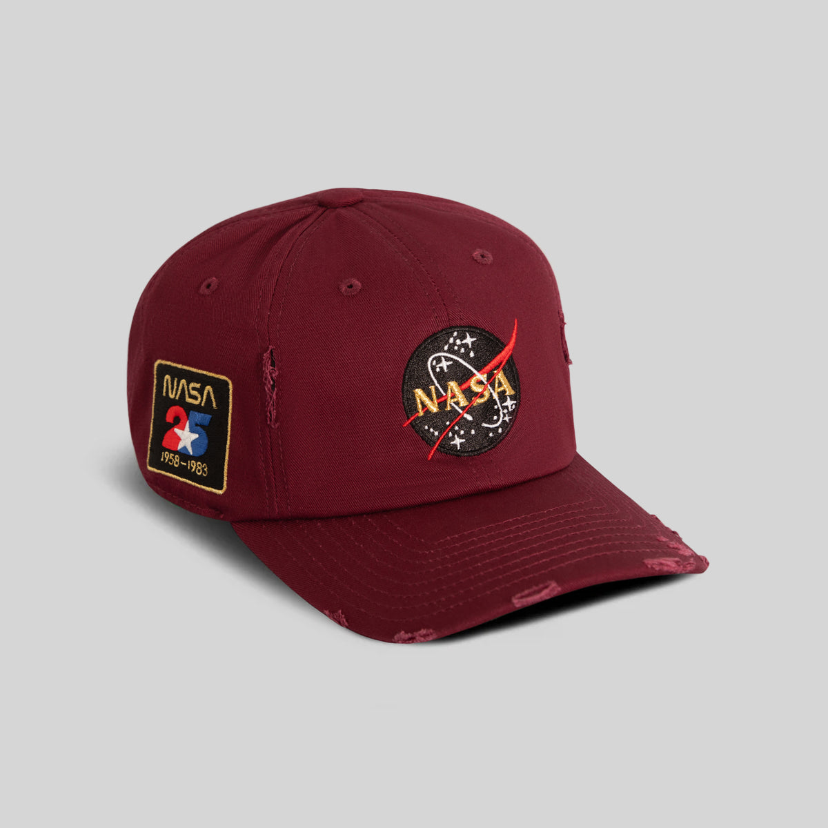 SKYLAB NASA 25th ANNIVERSARY MAROON DISTRESSED