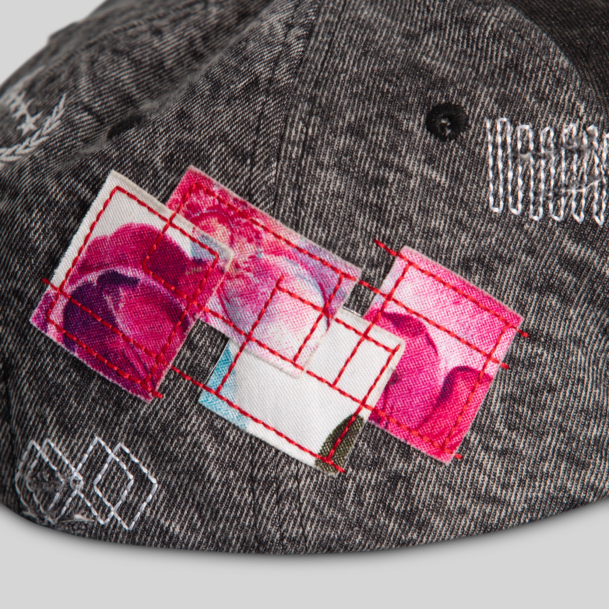 RESPECTFULY SASHIKO BLACK DENIM TRUCKER