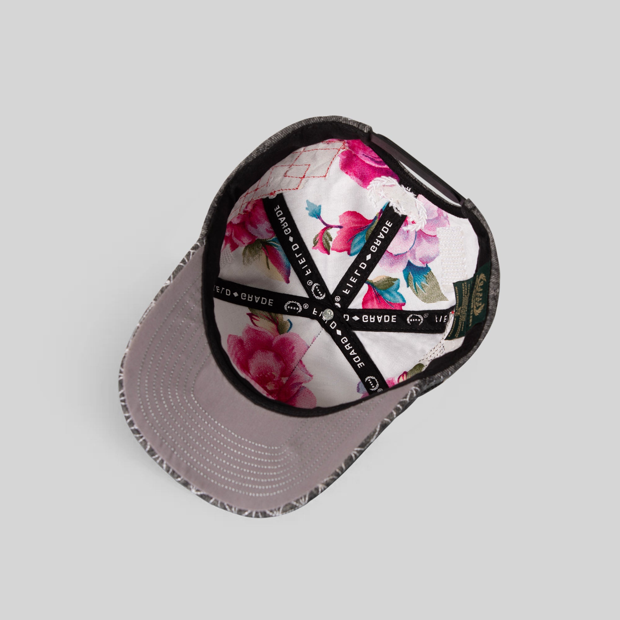 RESPECTFULY SASHIKO BLACK DENIM TRUCKER