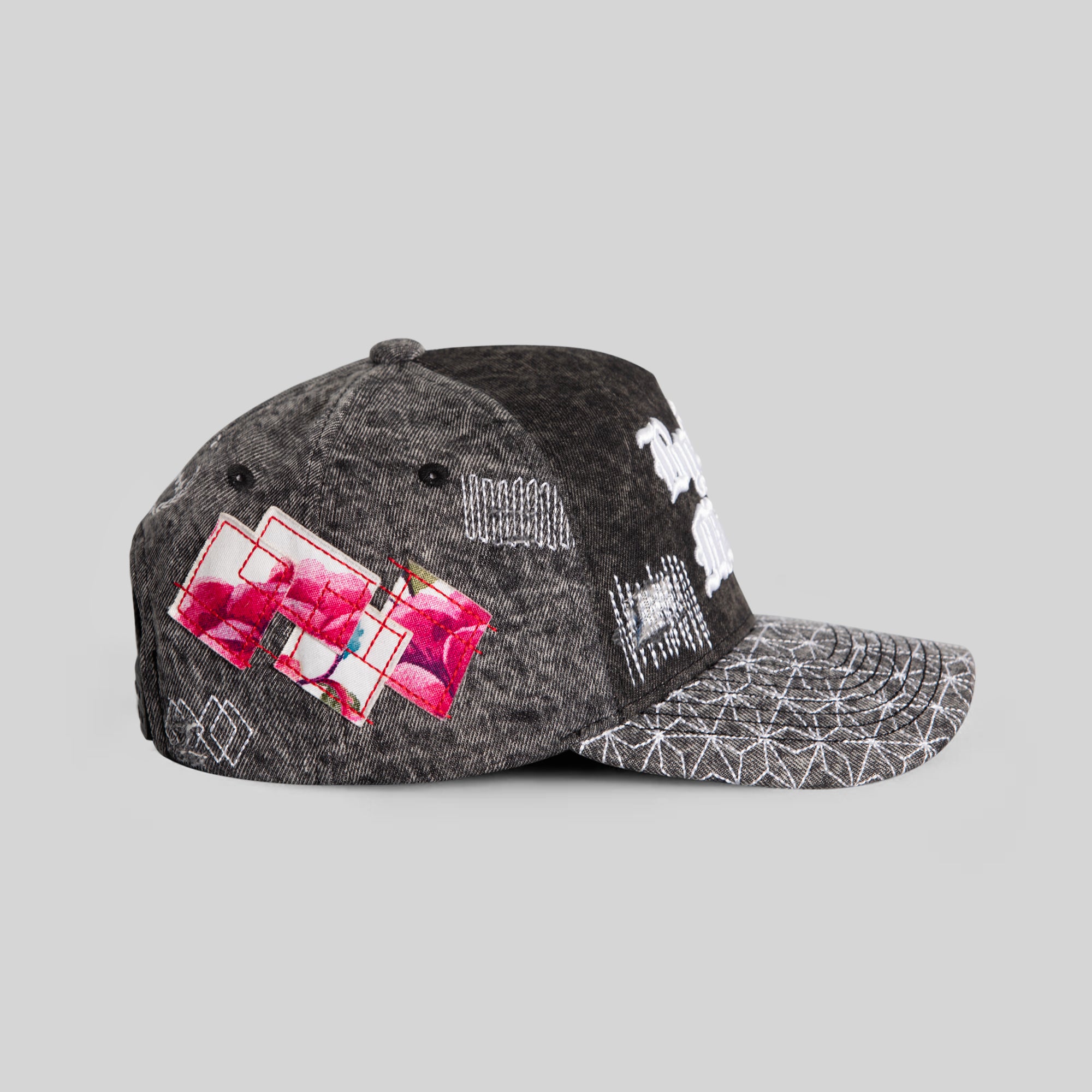 BY ANY MEANS SASHIKO WASHED DENIM TRUCKER