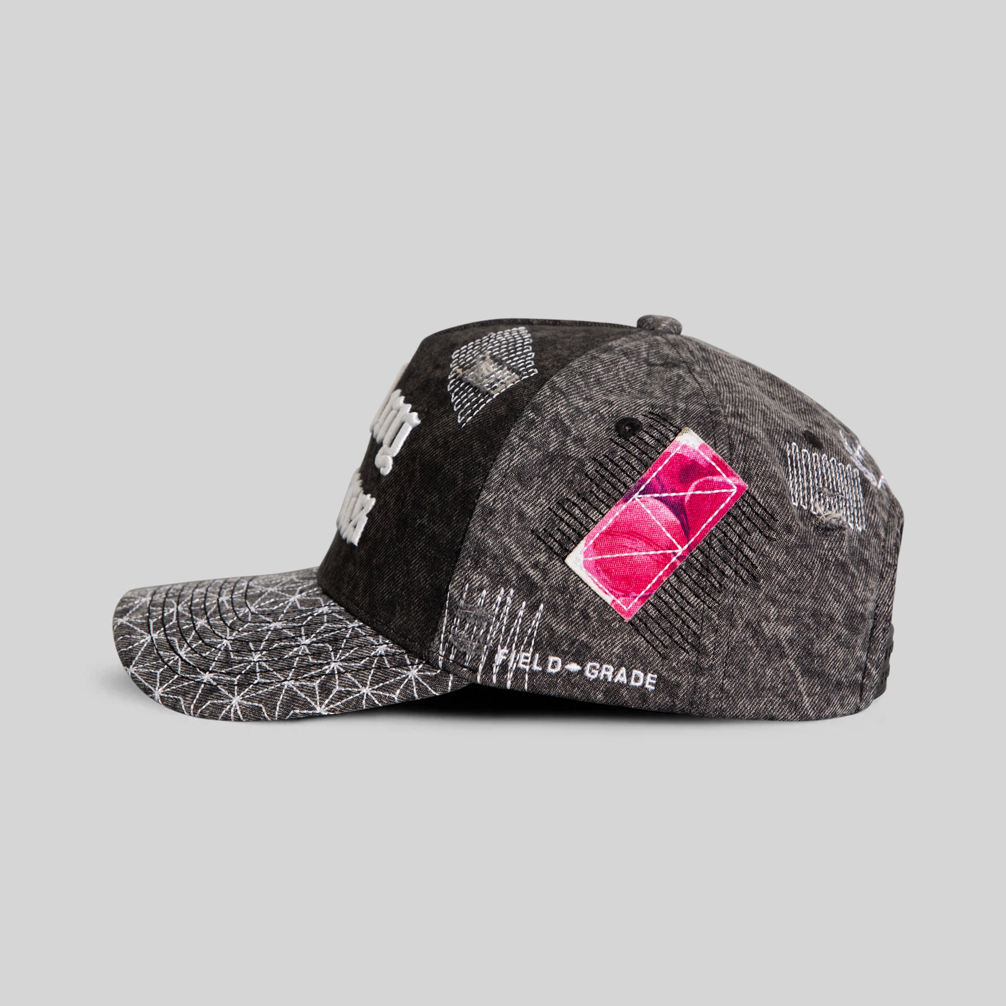 BY ANY MEANS SASHIKO WASHED DENIM TRUCKER
