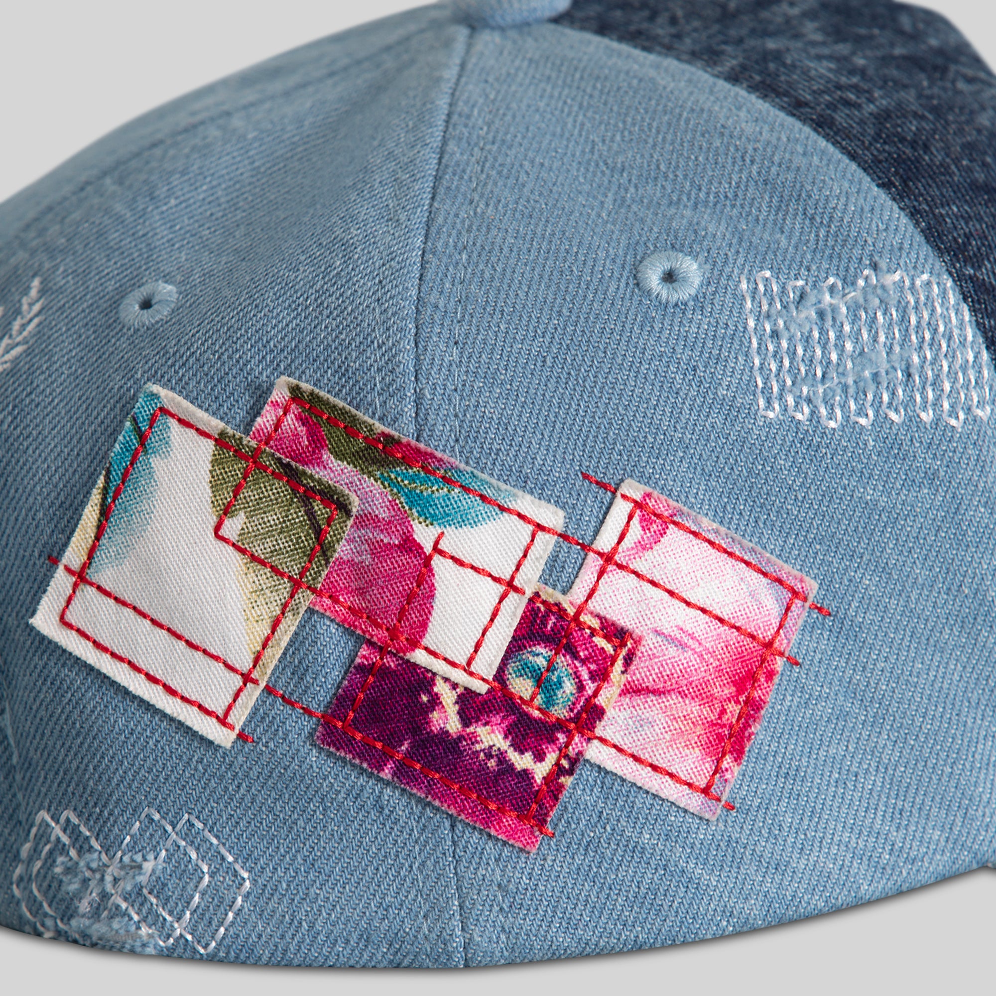 NO PHOTOS SASHIKO WASHED DENIM TRUCKER