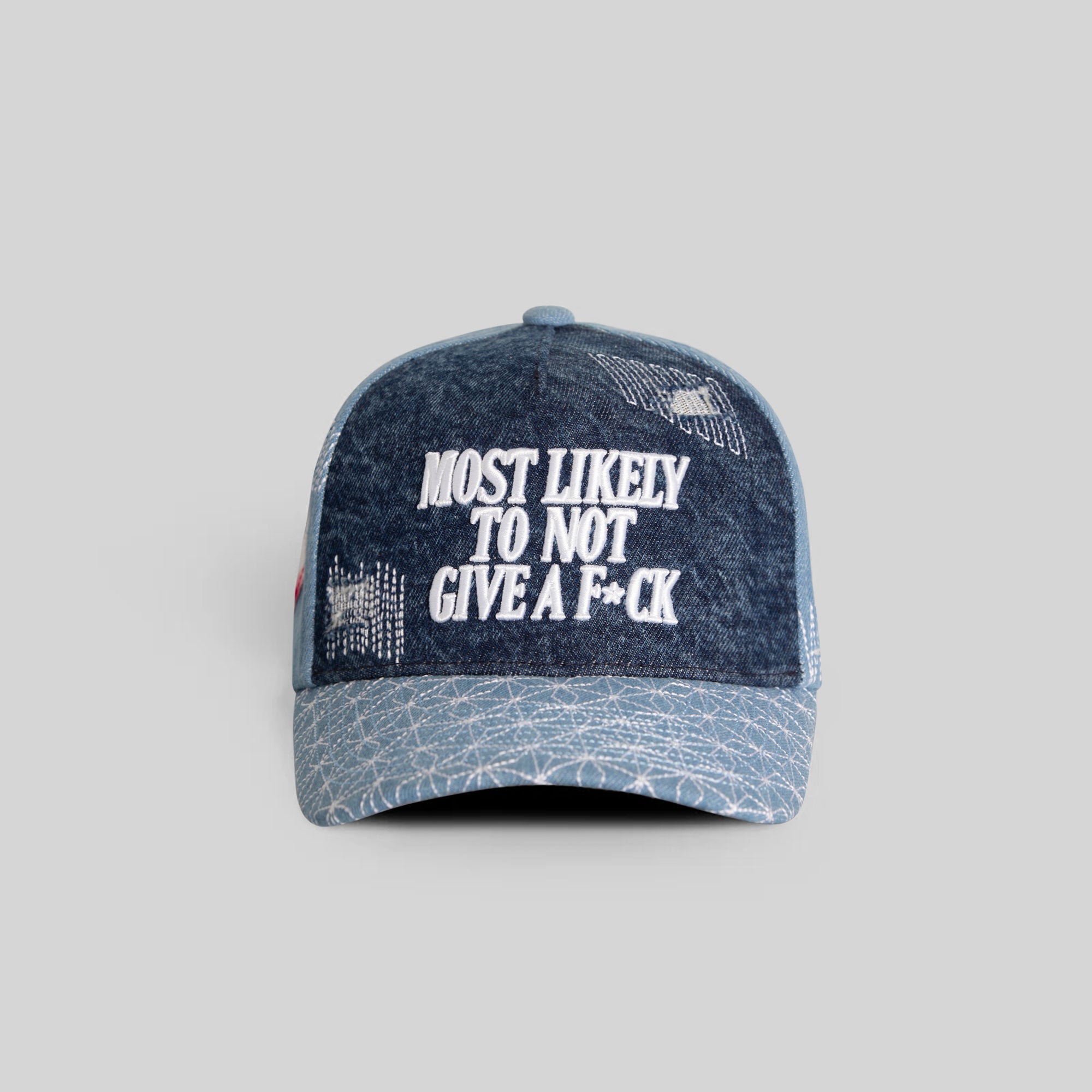 MOST LIKELY SASHIKO WASHED DENIM TRUCKER