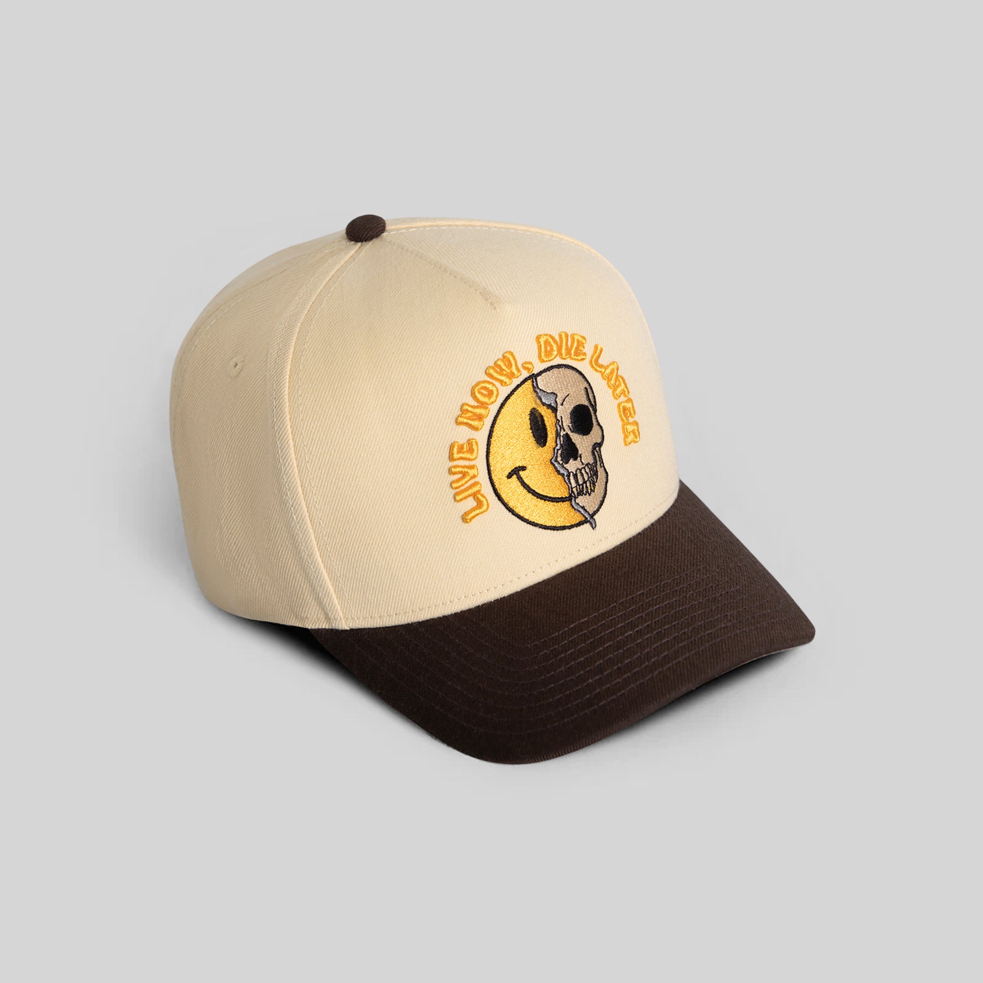 LIVE NOW DIE LATER SAND MOCHA WOOL TRUCKER