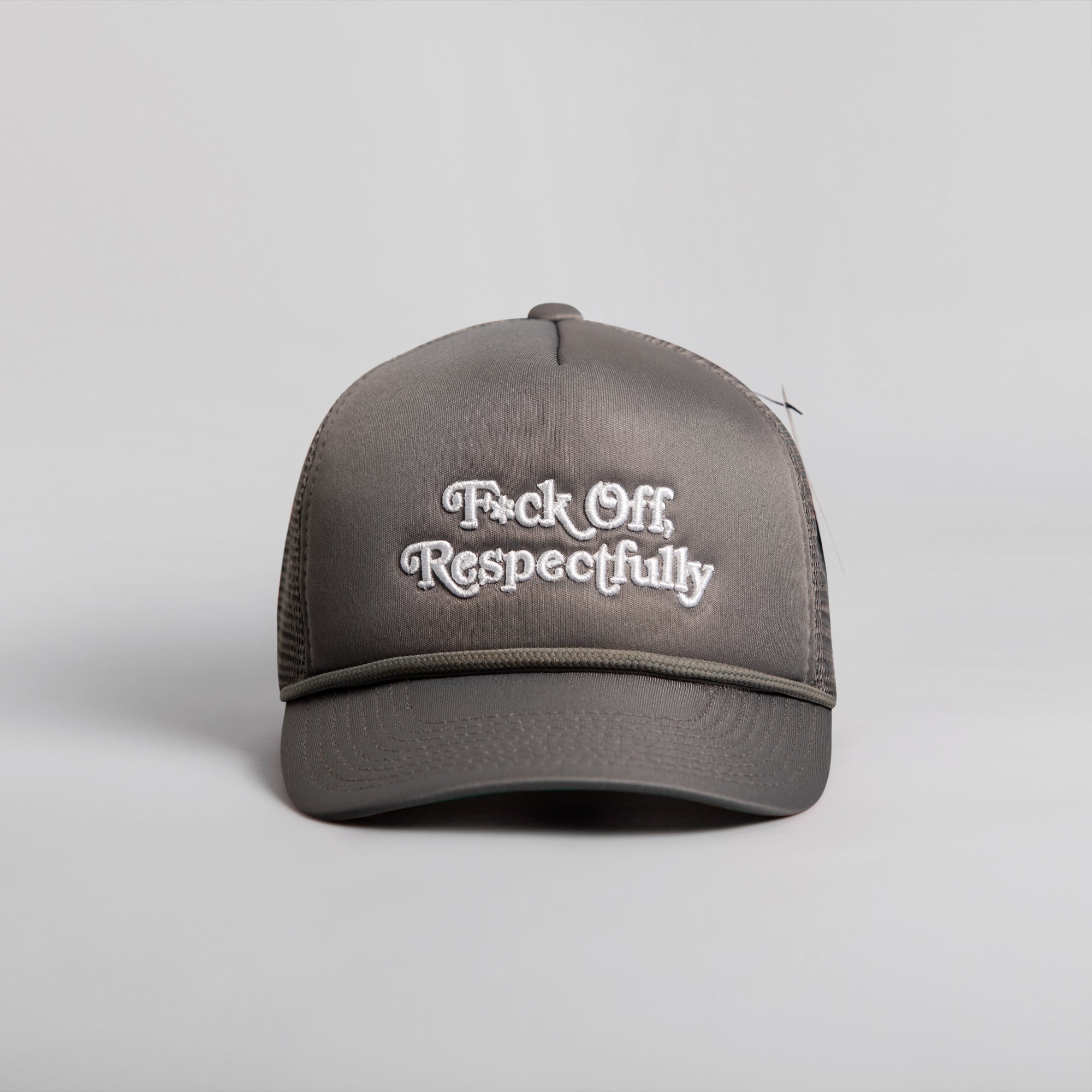 RESPECTFULLY COOL GREY TRUCKER HAT
