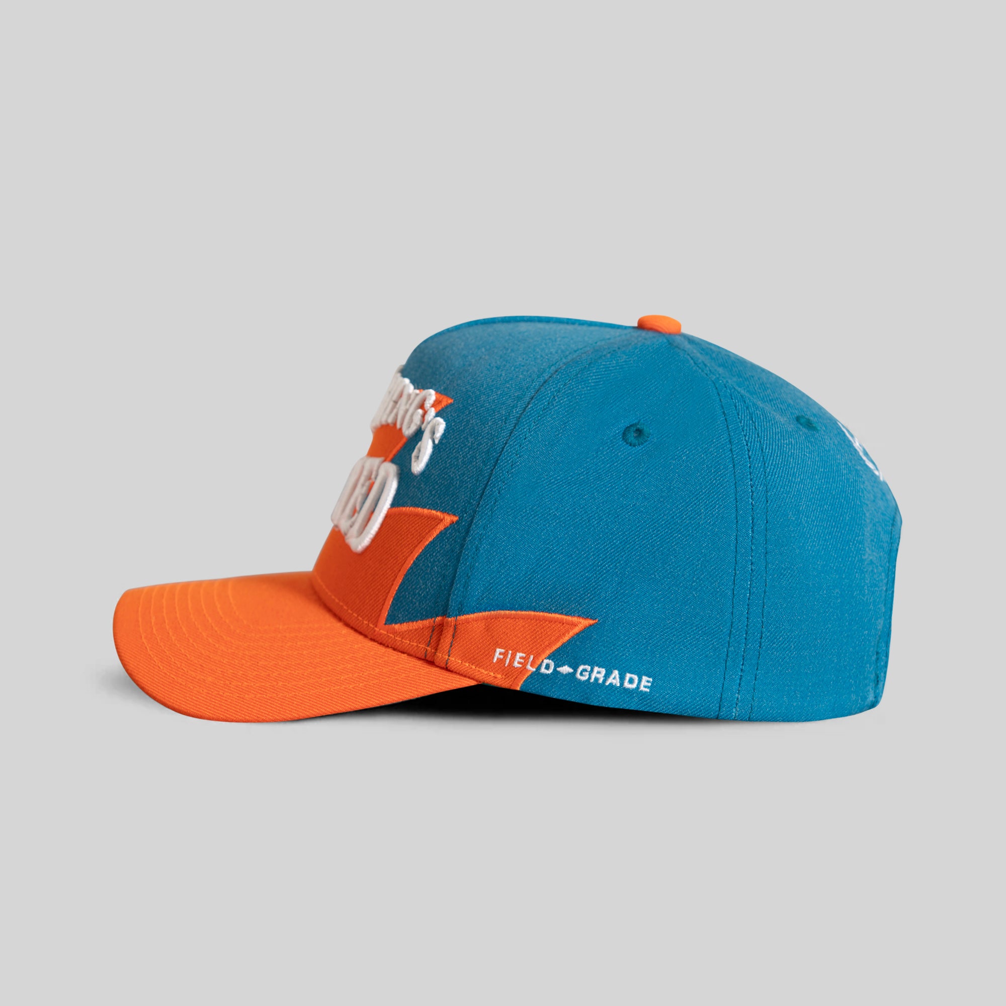 EVERYTHINGS F*CKED TEAL ORANGE SHARKTOOTH TRUCKER