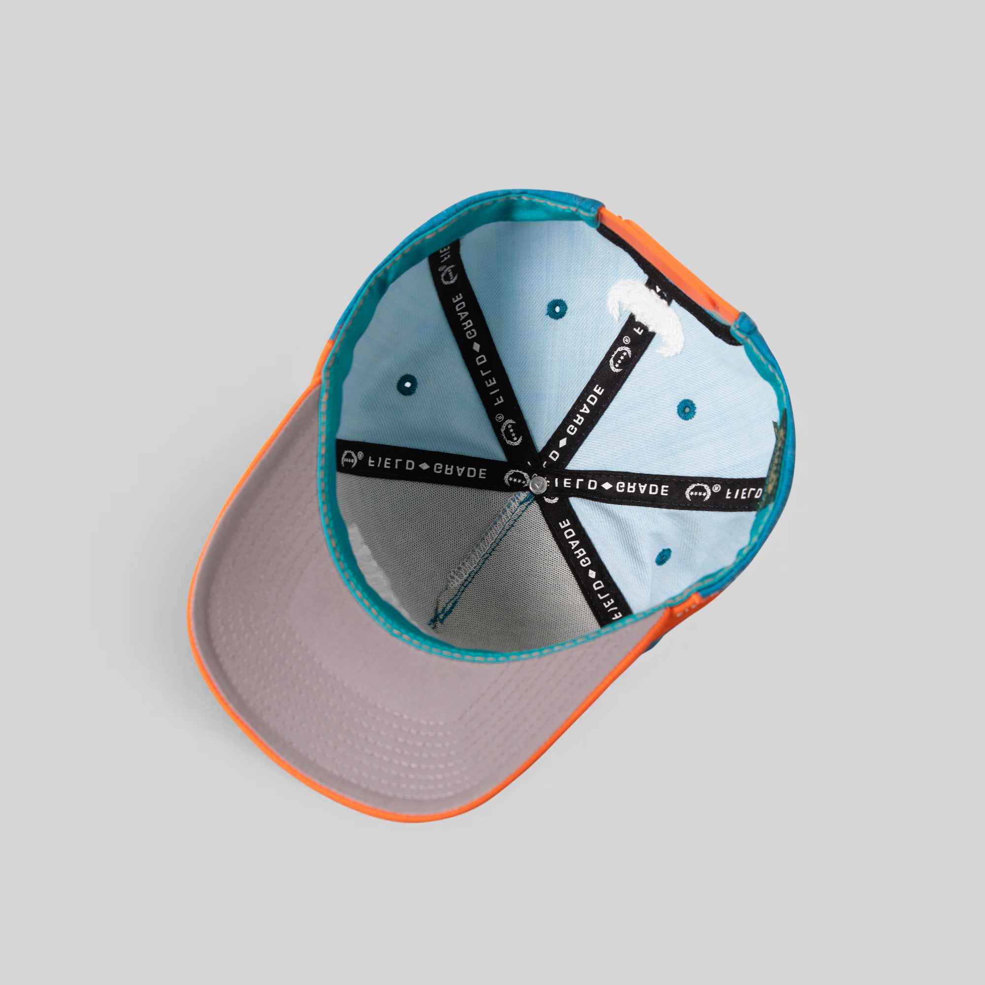 EVERYTHINGS F*CKED TEAL ORANGE SHARKTOOTH TRUCKER