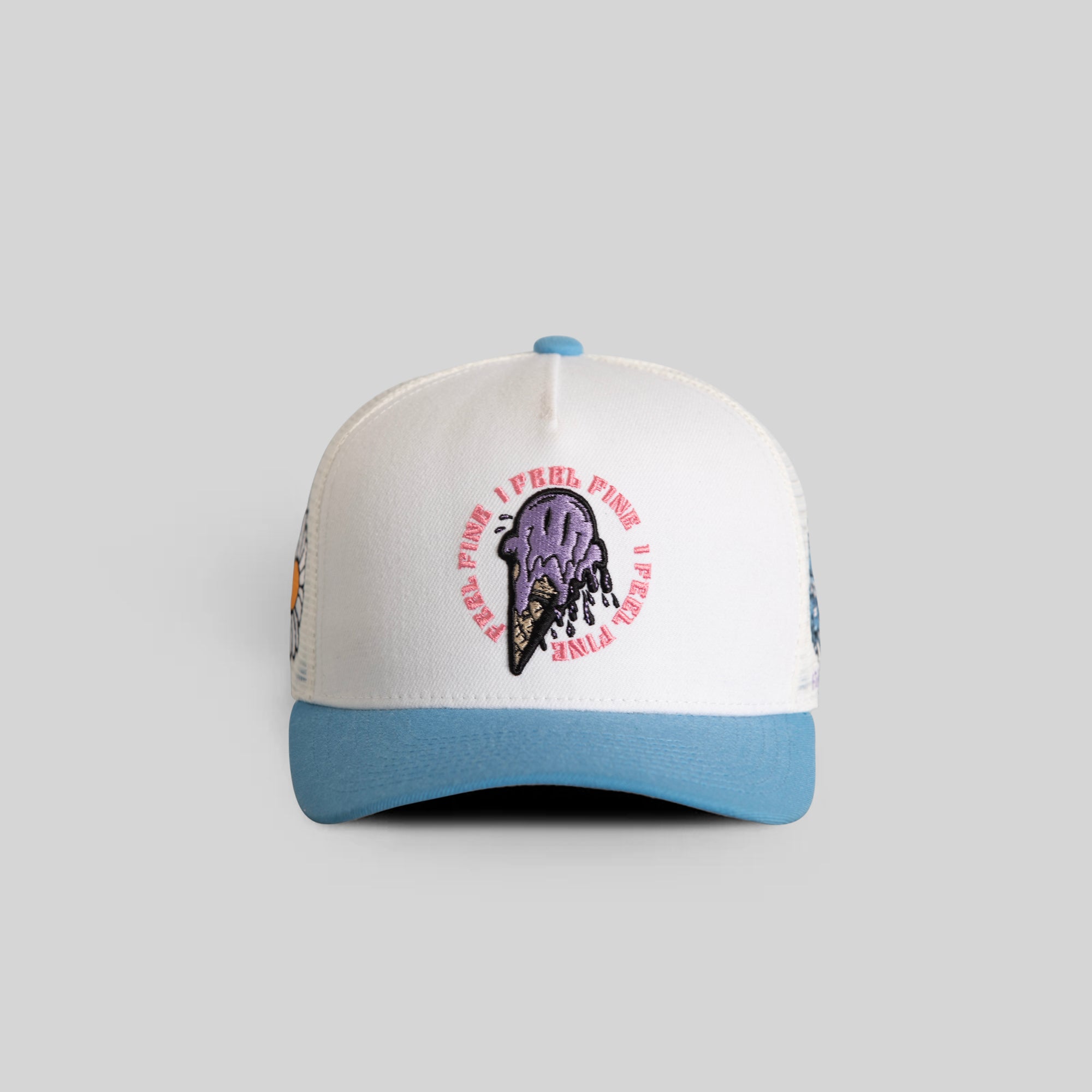 I FEEL FINE SUMMER OFF WHITE UNI BLUE MESH TRUCKER