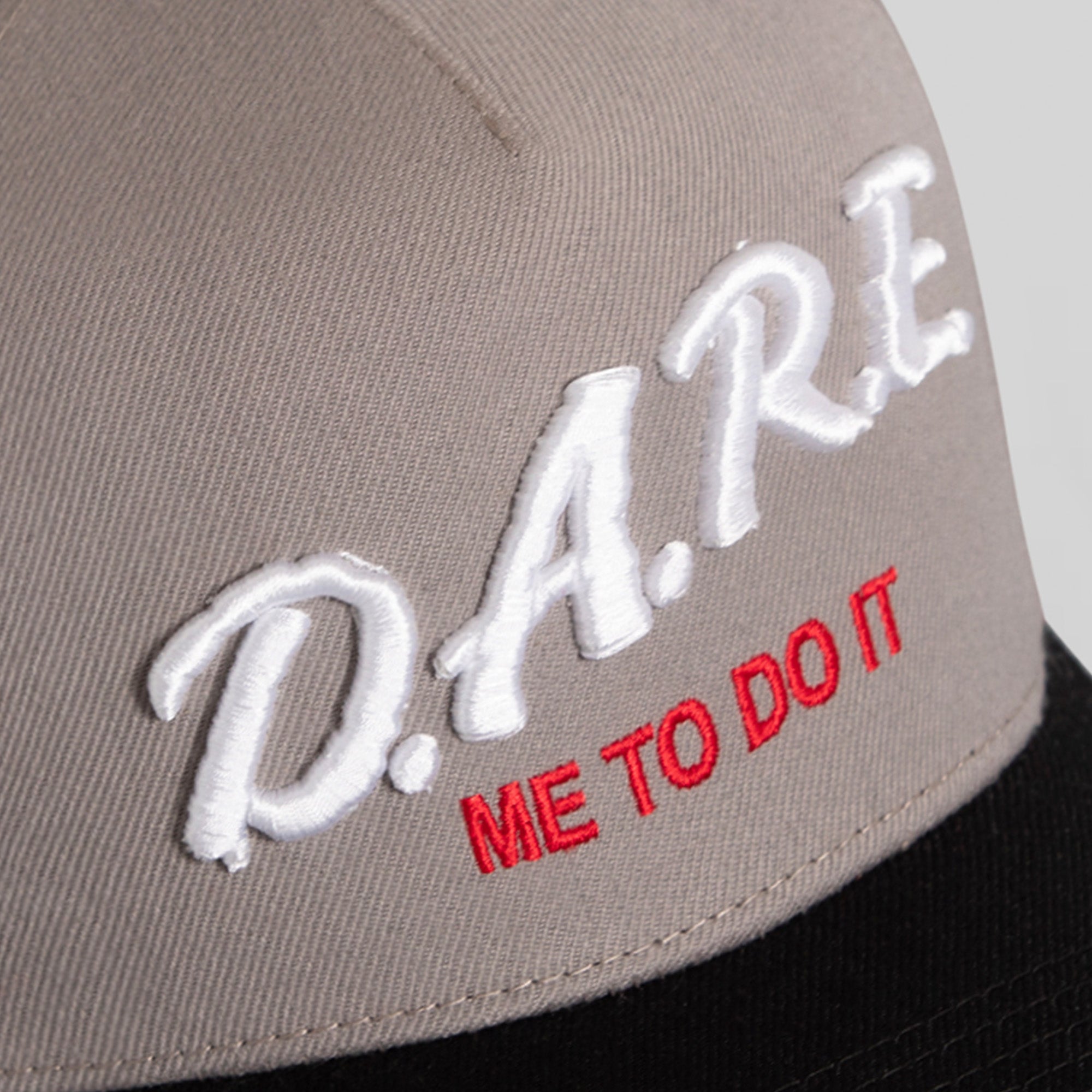 DARE ME TO DO IT 2.0 CEMENT BLACK TRUCKER