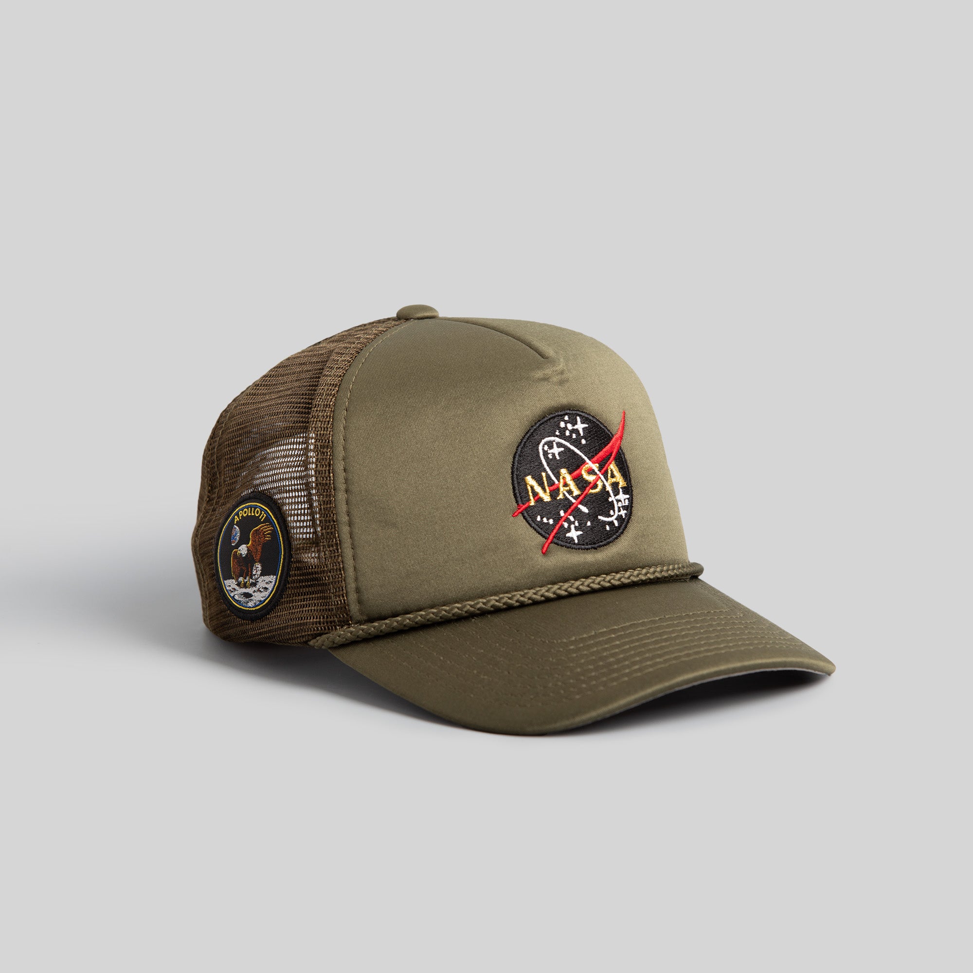 SKYLAB NASA 50TH ANNIVERSARY OLIVE TRUCKER HAT