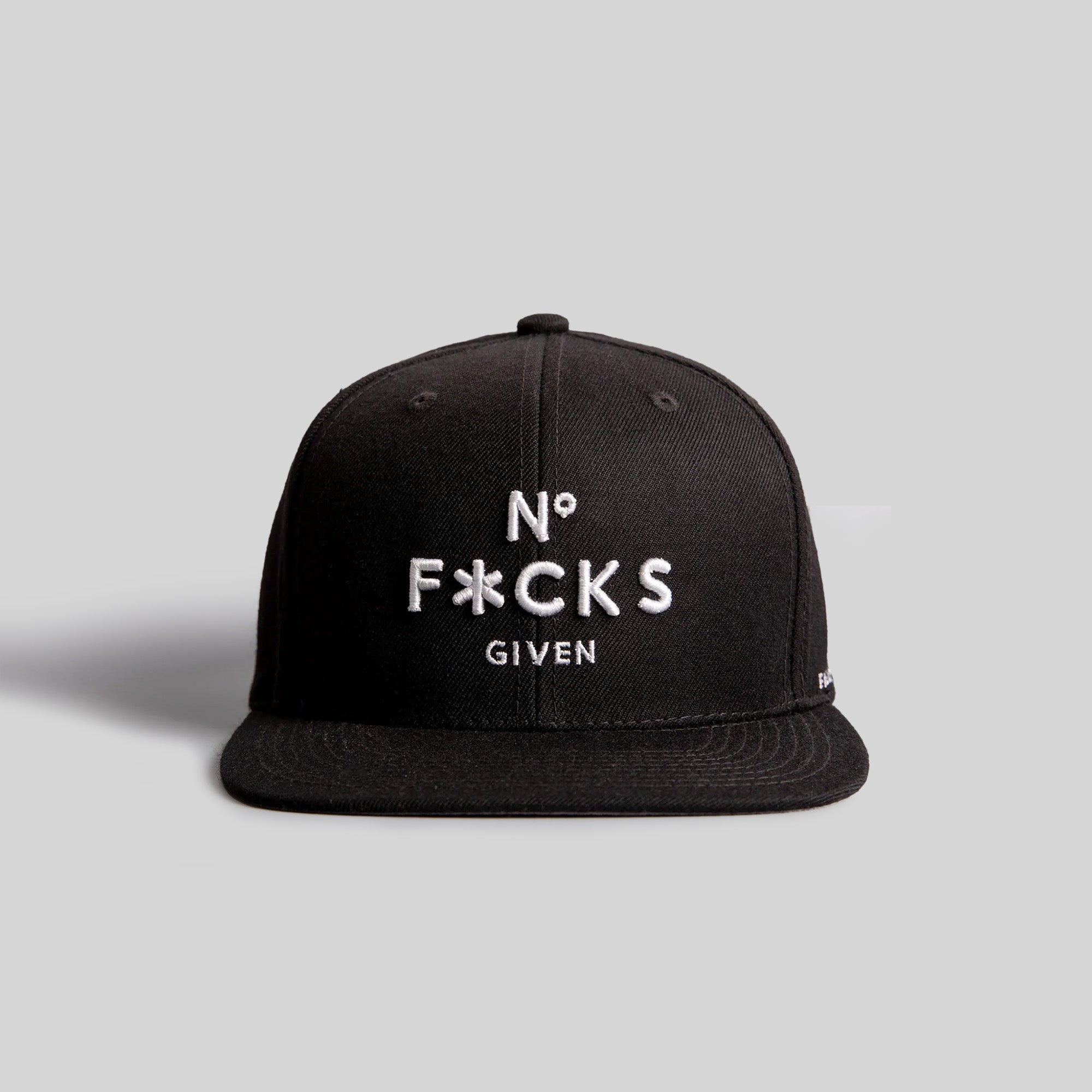 NO F*CKS GIVEN BLACK SNAPBACK HAT