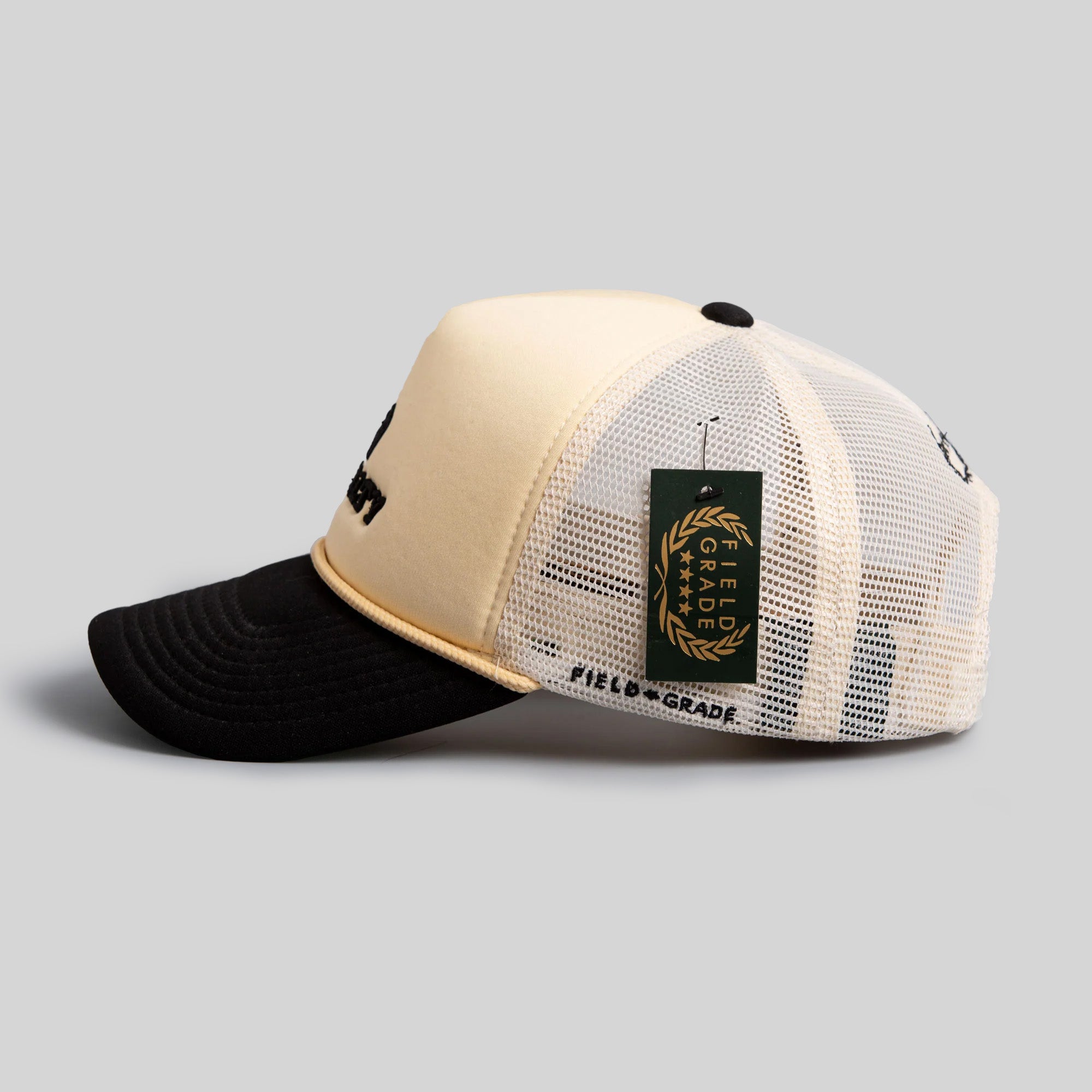 ROYALTY TWO TONE SAND/BLACK TRUCKER HAT