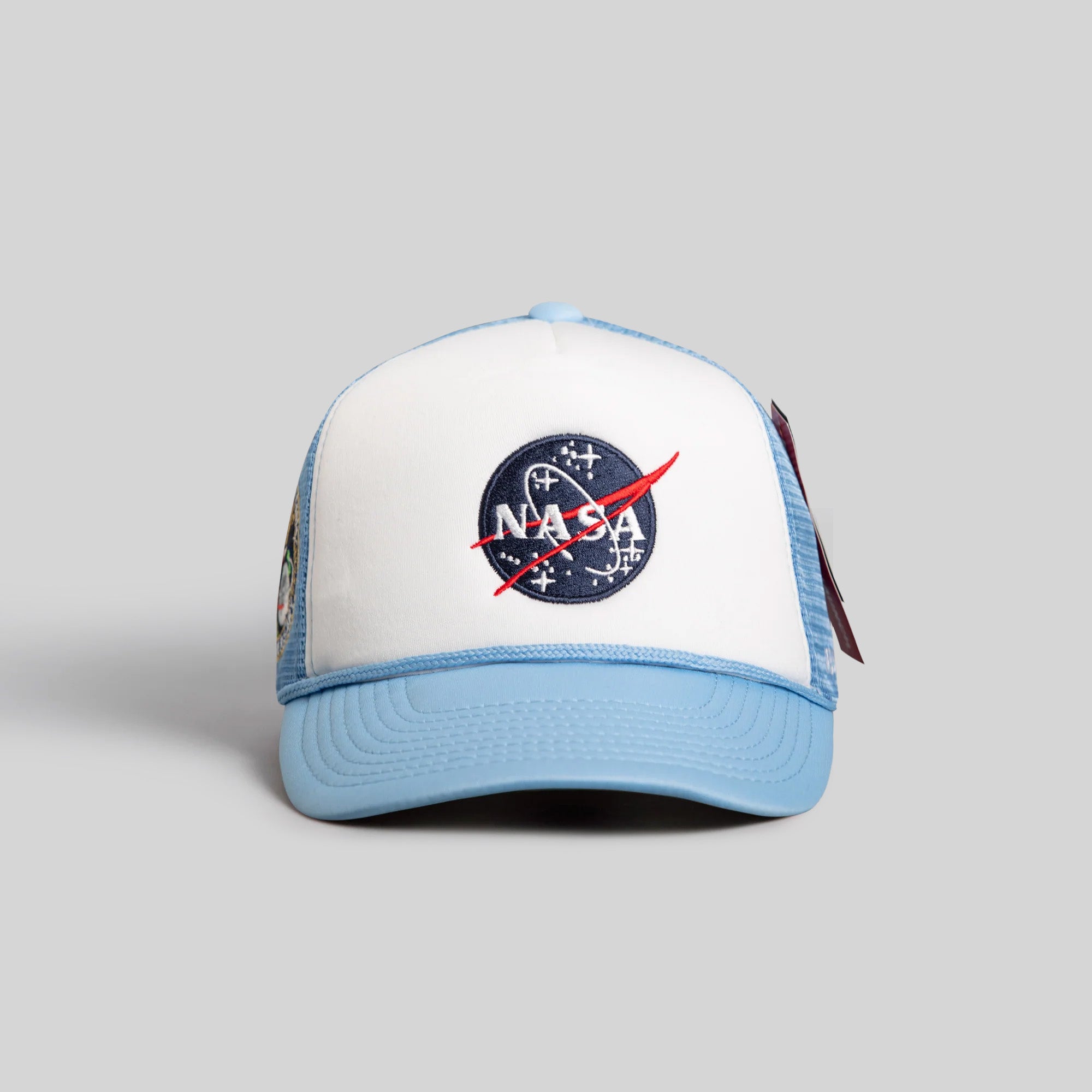 SKYLAB NASA 50TH ANNIVERSARY WHITE/UNI BLUE TRUCKER HAT