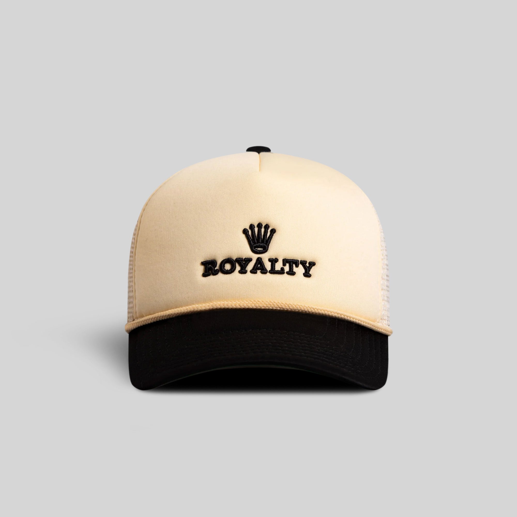 ROYALTY TWO TONE SAND/BLACK TRUCKER HAT
