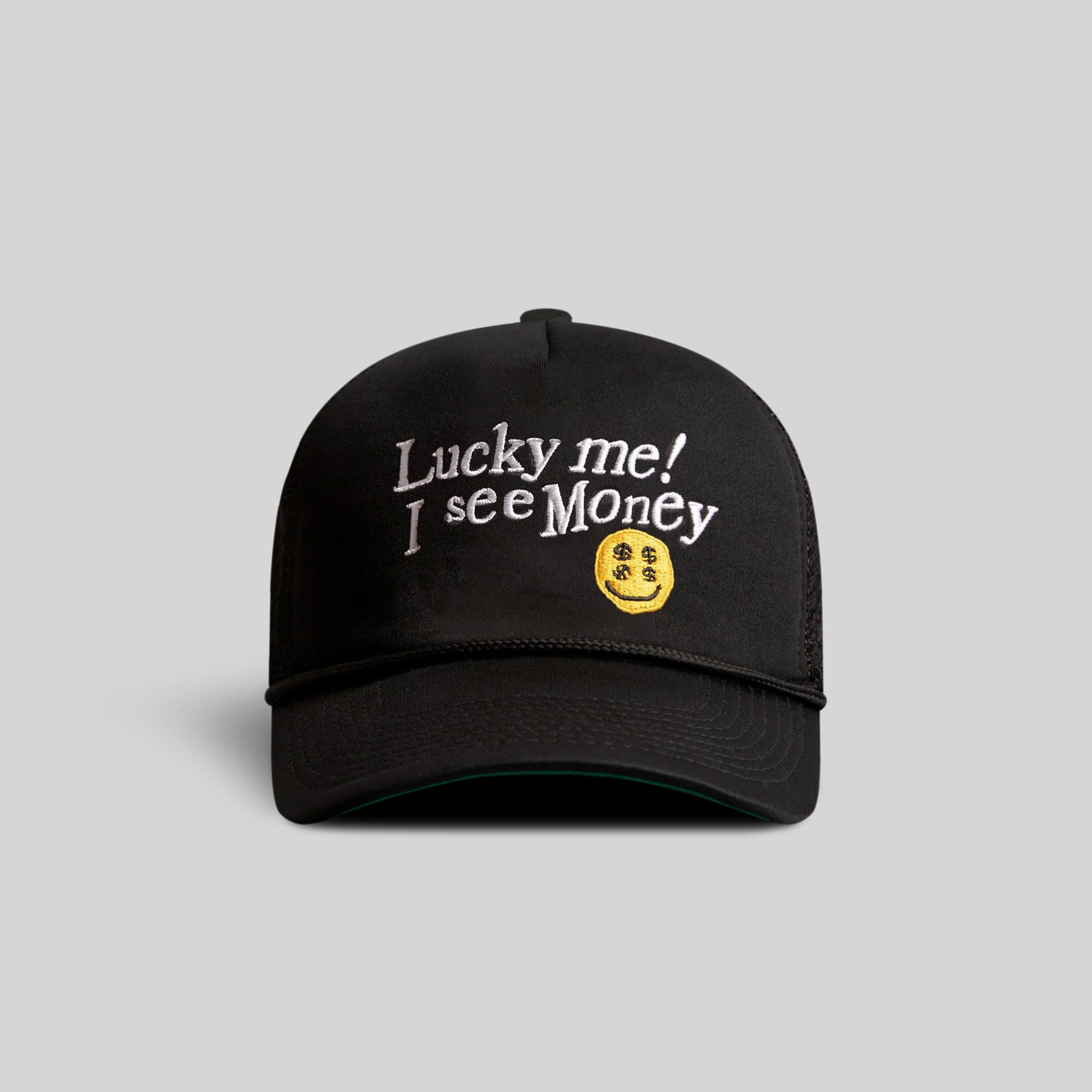 I SEE MONEY BLACK TRUCKER HAT