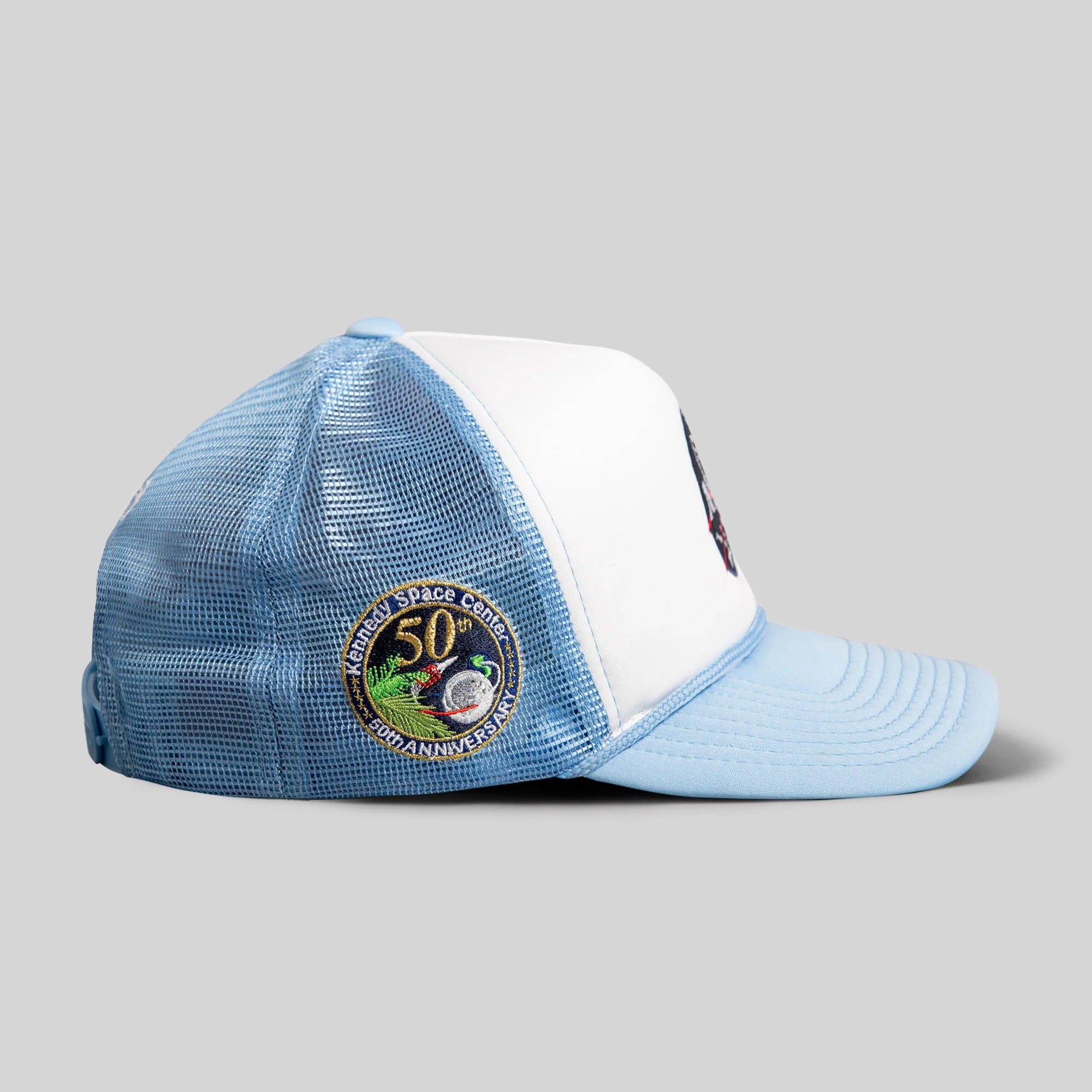 SKYLAB NASA 50TH ANNIVERSARY WHITE/UNI BLUE TRUCKER HAT