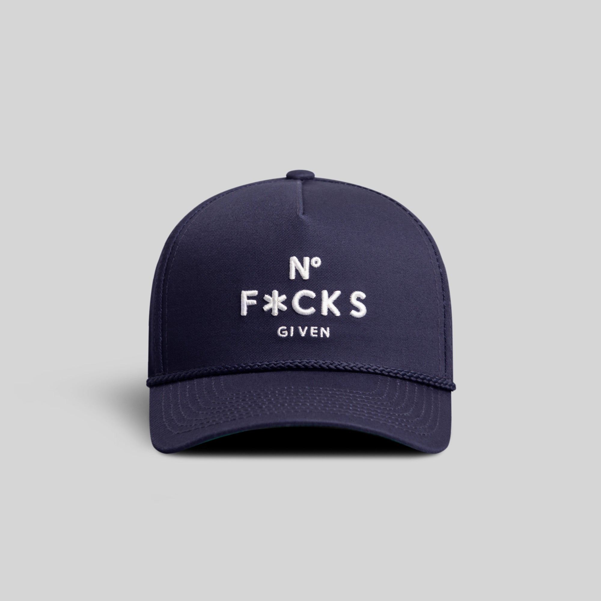 NO F*CKS GIVEN DEEP NAVY TRUCKER HAT