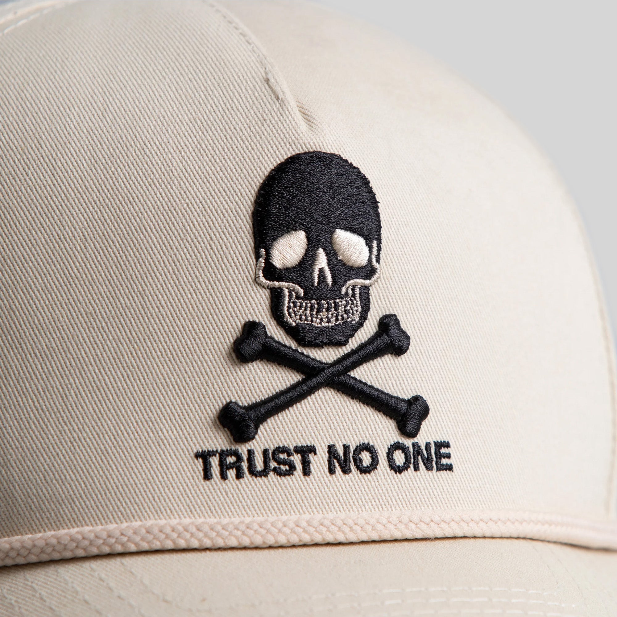 TRUST NO ONE SAND TRUCKER HAT