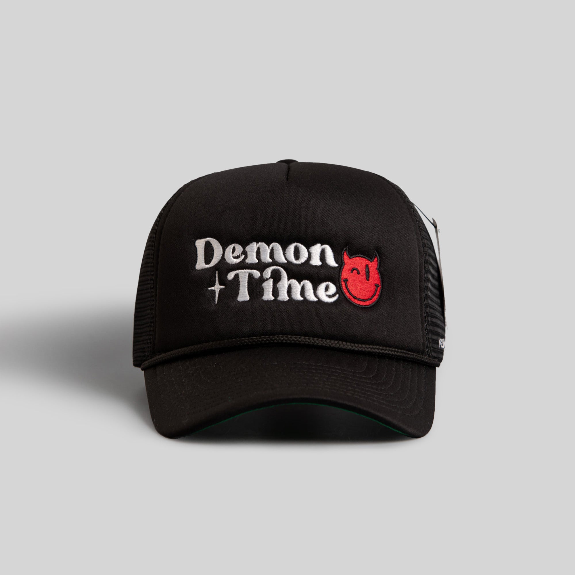 DEMON TIME BLACK TRUCKER HAT - RED DEVIL