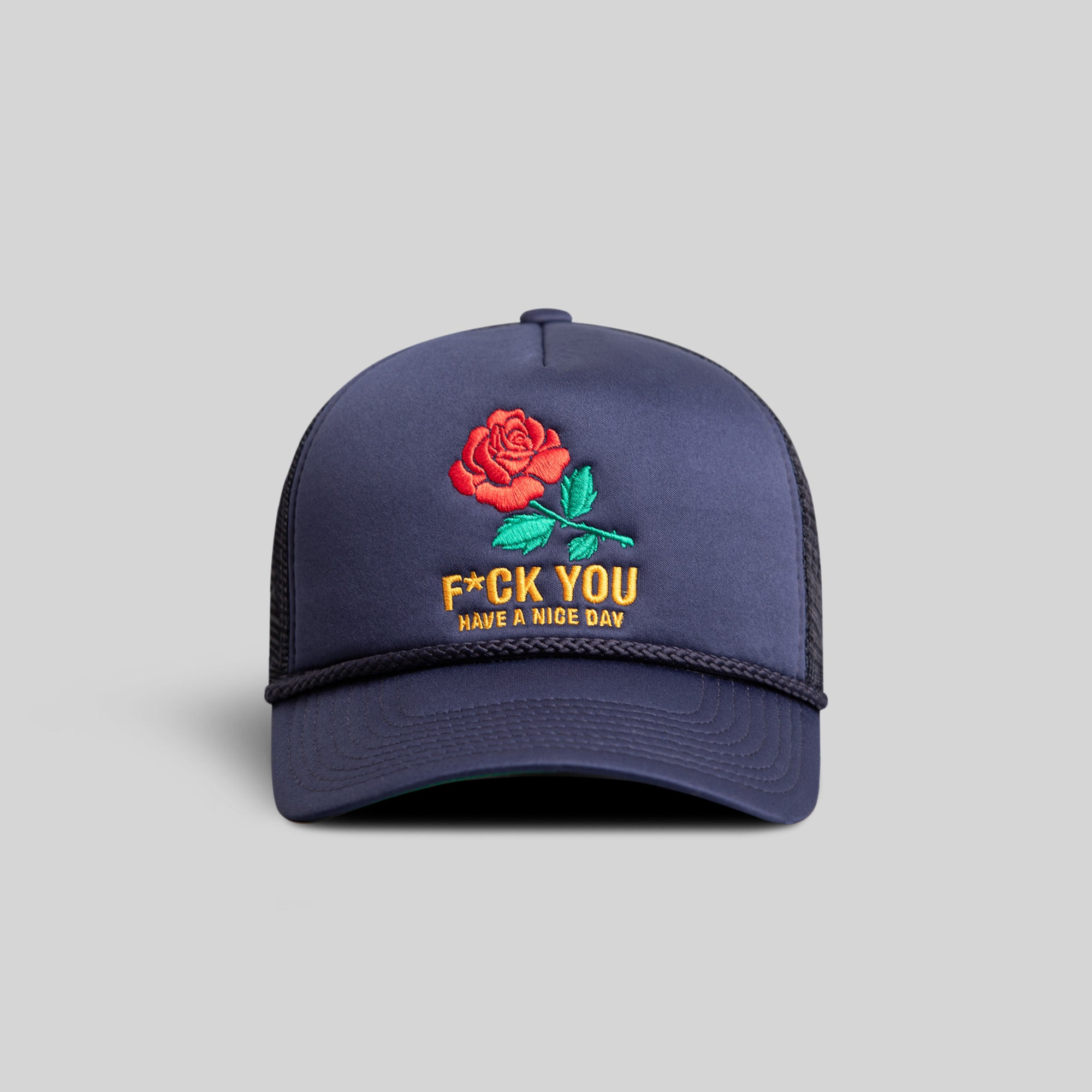 HAVE A NICE DAY DEEP NAVY TRUCKER HAT