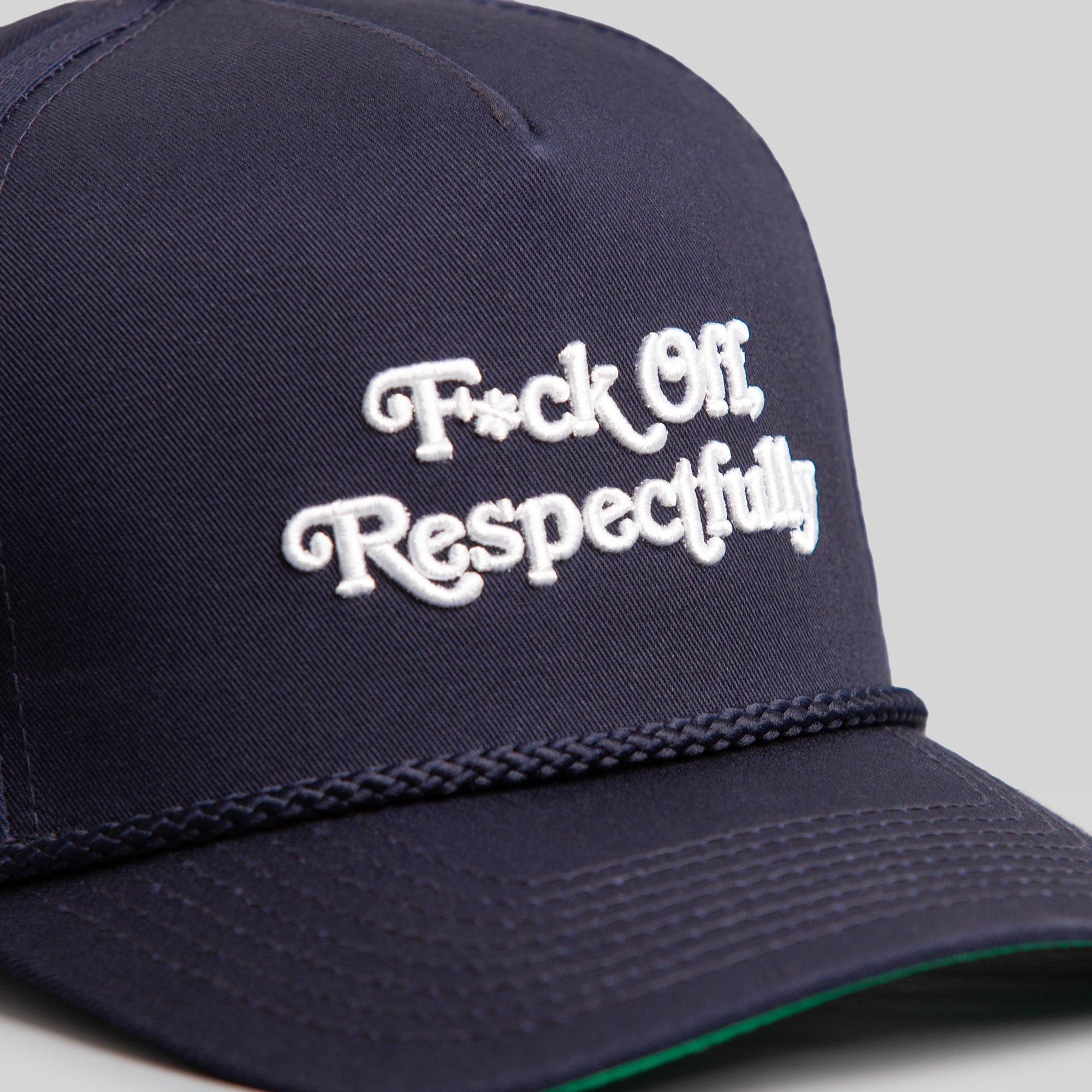 RESPECTFULLY DEEP NAVY TRUCKER HAT