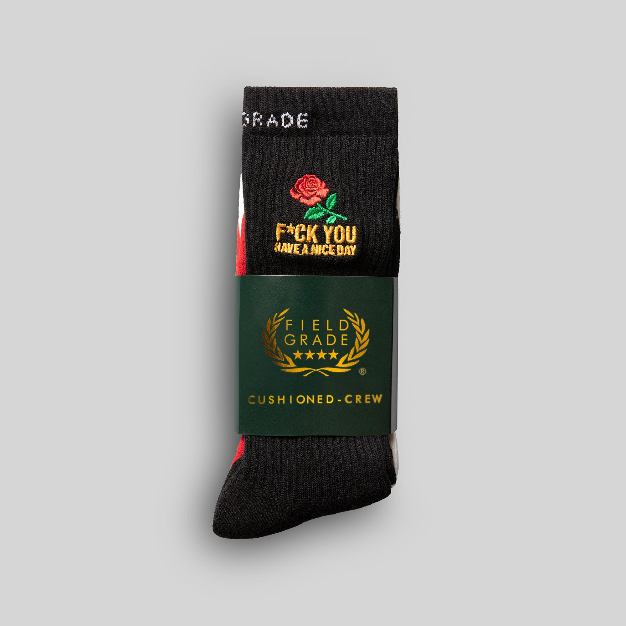 HAVE A NICE DAY MULTI PACK CUSHIONED CREW SOCK 2 PACK