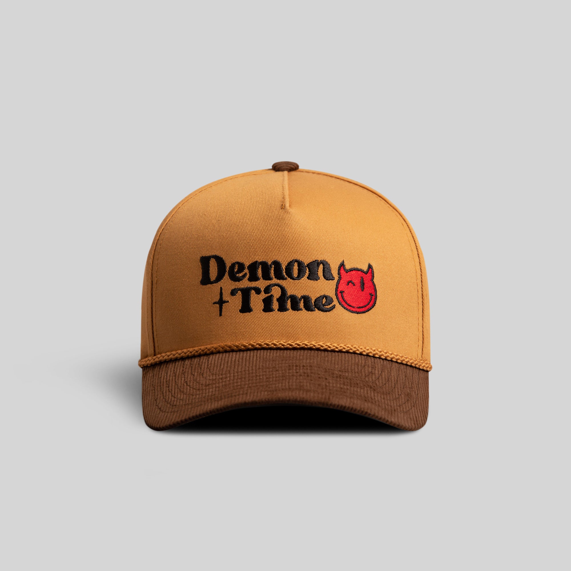 DEMON TIME WHEAT/MOCHA CORDUROY BRIM TRUCKER HAT