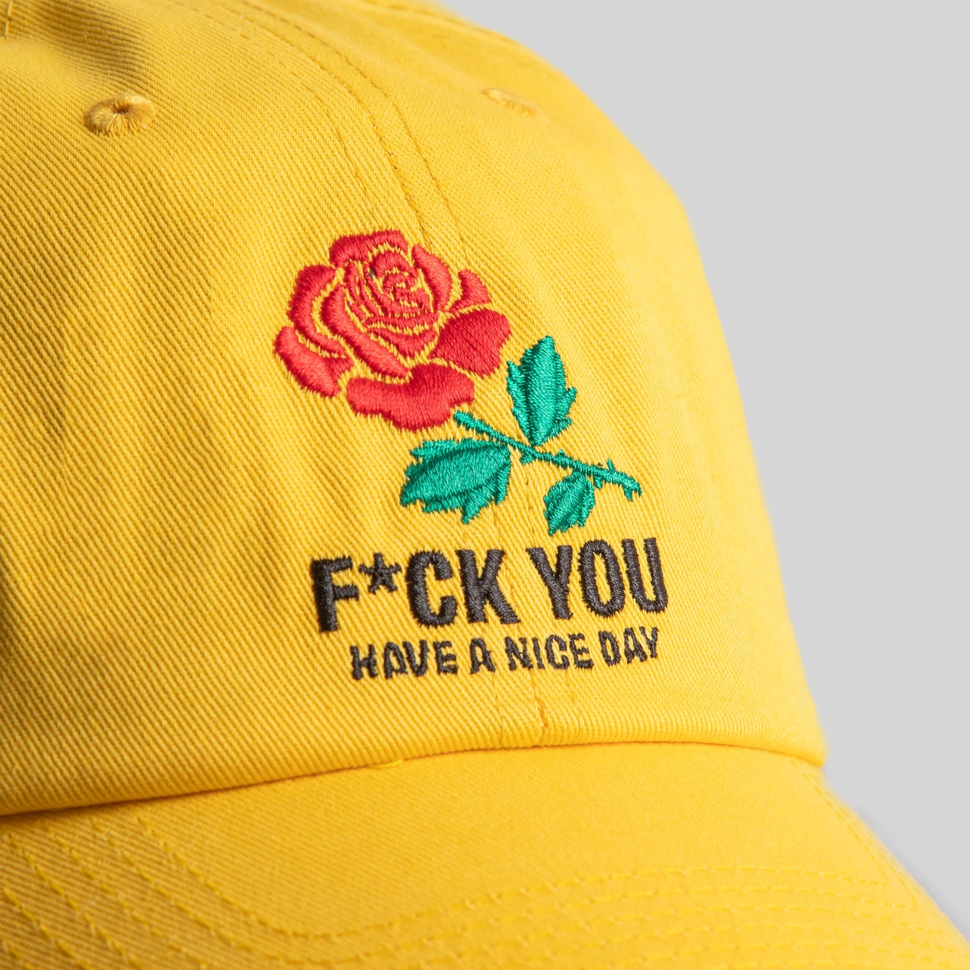 HAVE A NICE DAY TOUR YELLOW RELAXED FIT HAT