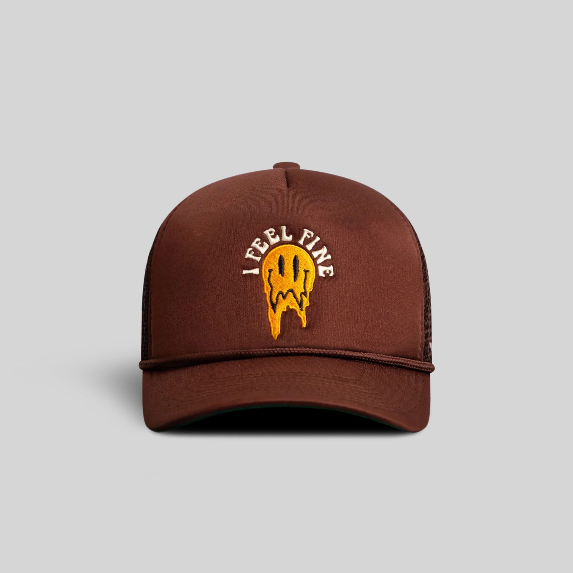 I FEEL FINE MOCHA TRUCKER HAT