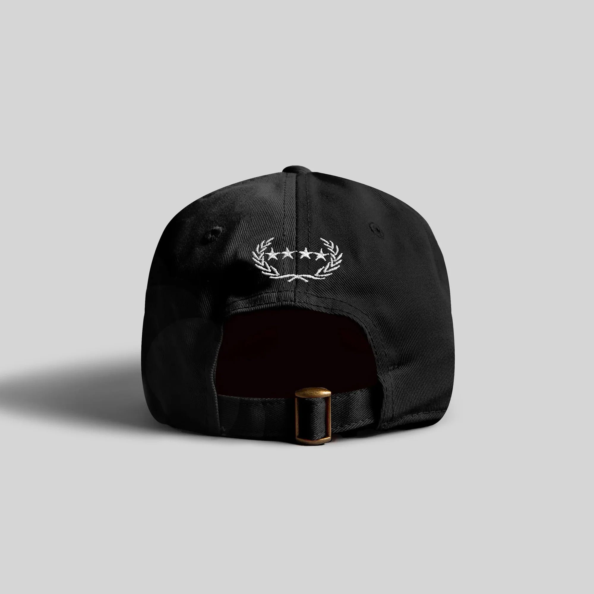ROYALTY BLACK DISTRESSED RELAXED FIT HAT