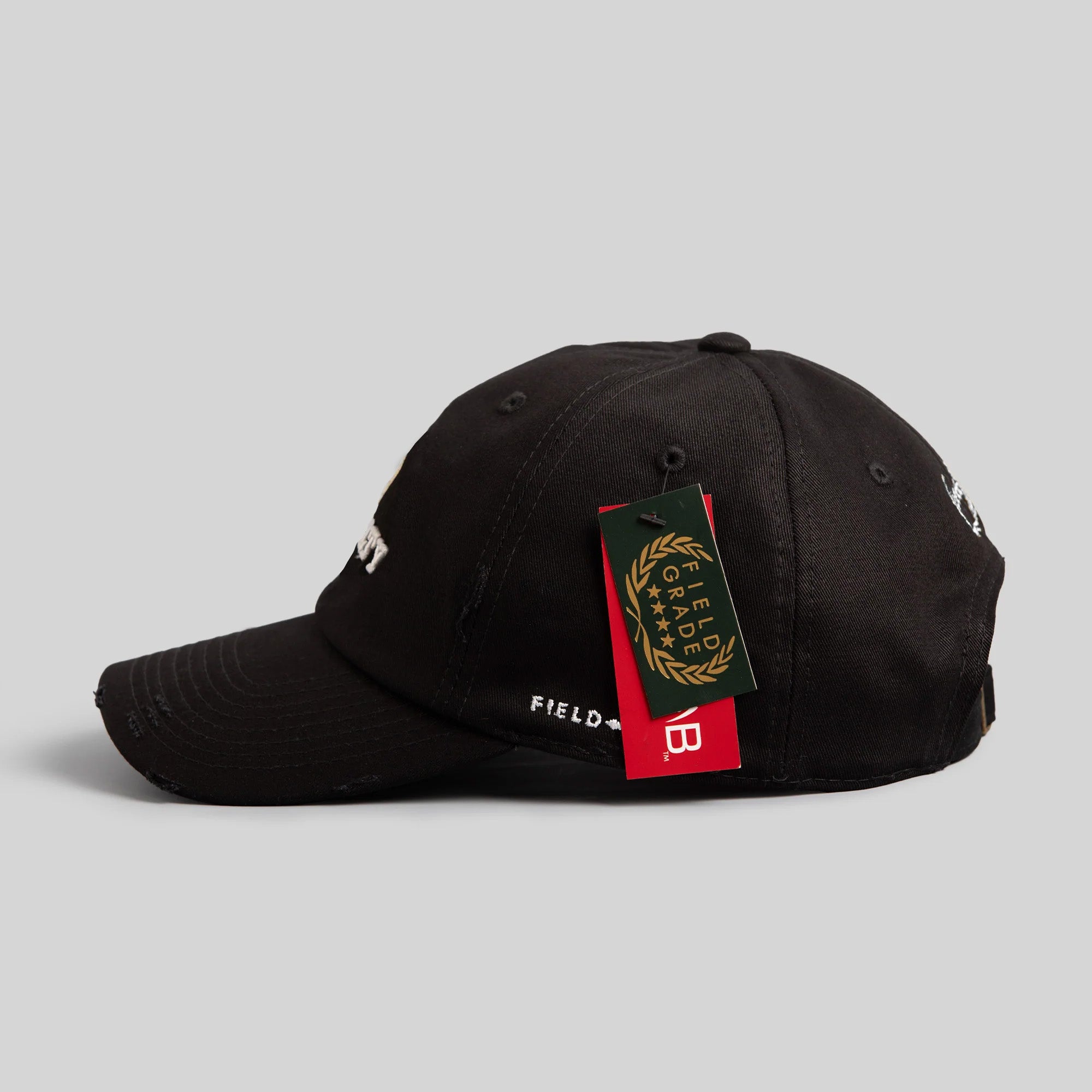 Black 2024 distressed hat