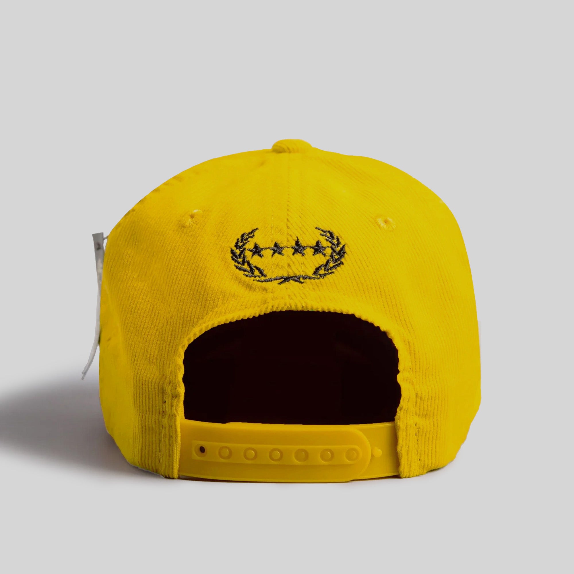 MIND YOUR BUSINESS YELLOW GOLD CORDUROY TRUCKER HAT